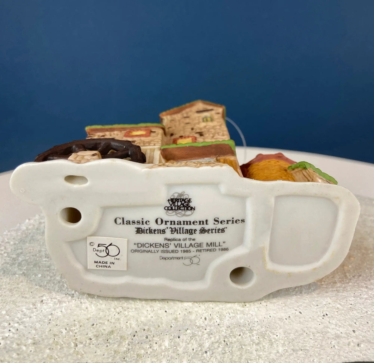 Dept 56 Christmas Ornaments | Painted Porcelain | Dickens Village | Set Of 3