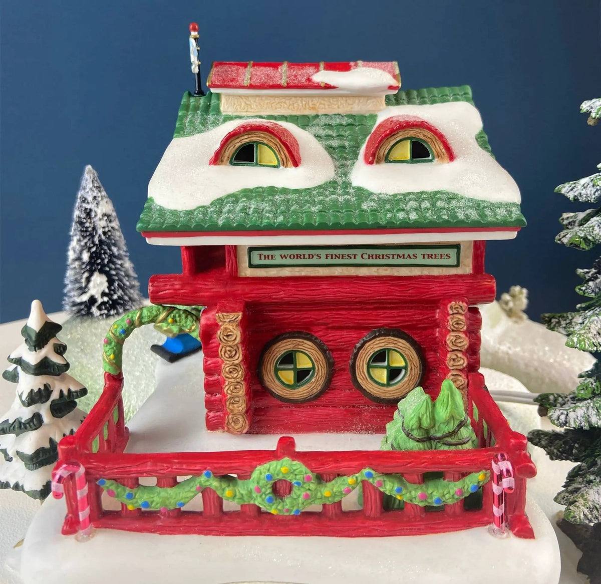 Needle's Tree Farm | Illuminated Porcelain Christmas Village House by Dept | 56 | Collectors & Hosts
