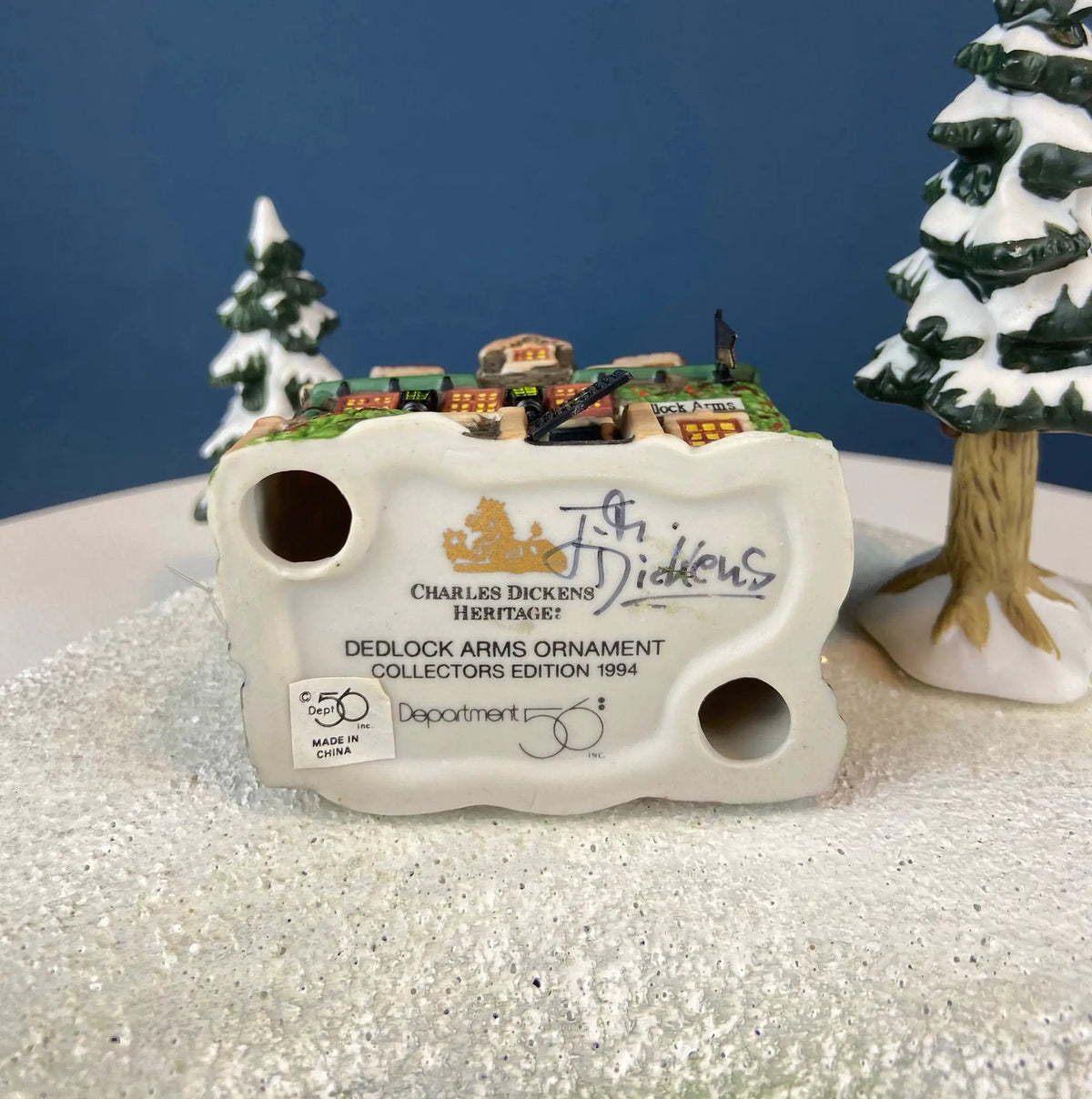 Dept 56 Christmas Ornaments | Painted Porcelain | Dickens Village | Set Of 3