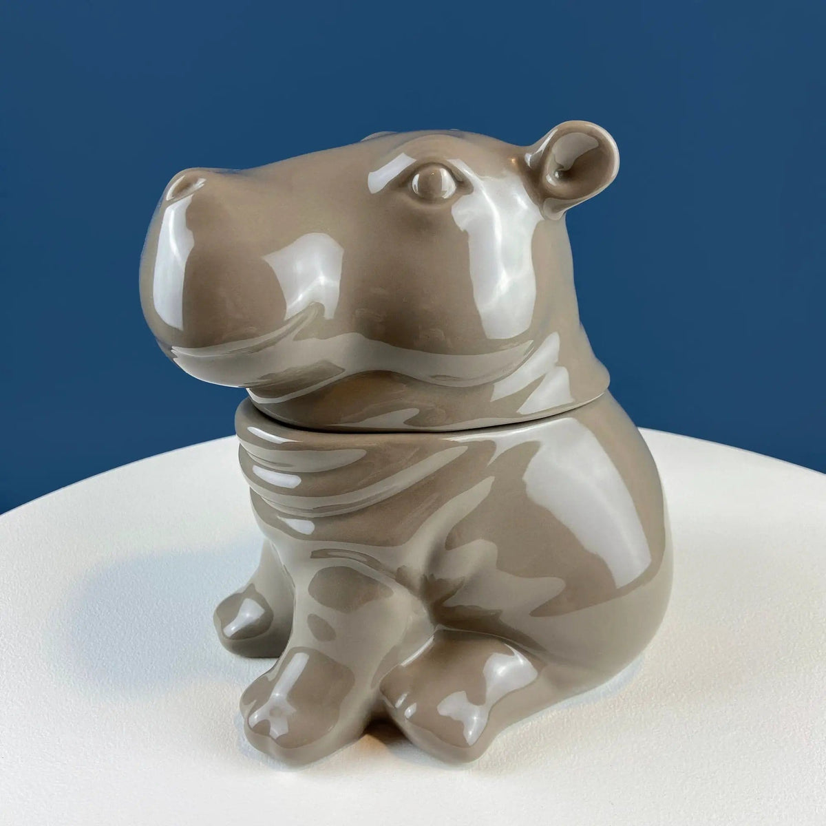 Polar Bear in Red Hat Cookie Jar | Cute, Animal Themed Kitchen Storage Canister or Kids' Room Decor | Holiday Dining Room Decor | Collectors & Hosts