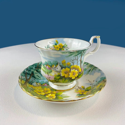 Royal Albert Cup and Saucer | Country Scenes | Primrose Hill | Gift for Mom