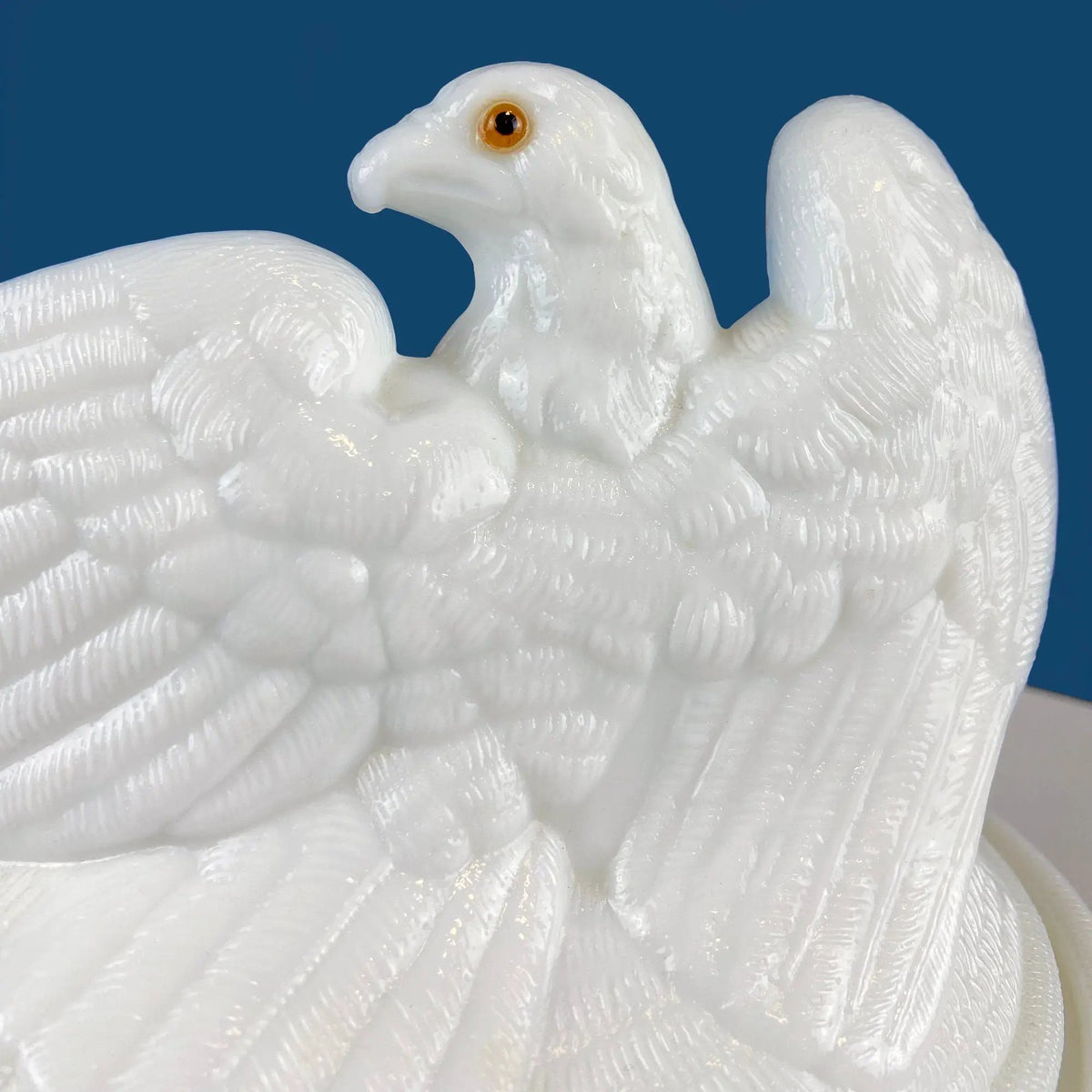 Westmoreland Milk Glass Bowl | With Lid | Large Eagle Cookie Jar | Nest Design