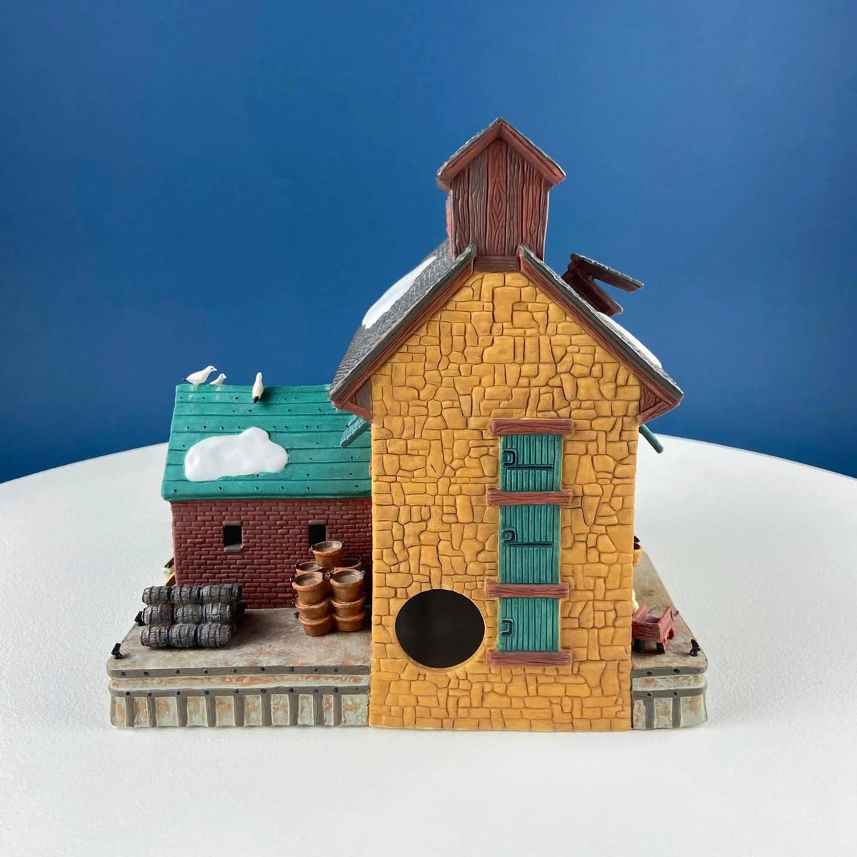 Christmas Village 2 Bldg | Complex North Eastern Sea Fisheries | Illuminated Porcelain Houses | Collectors & Hosts