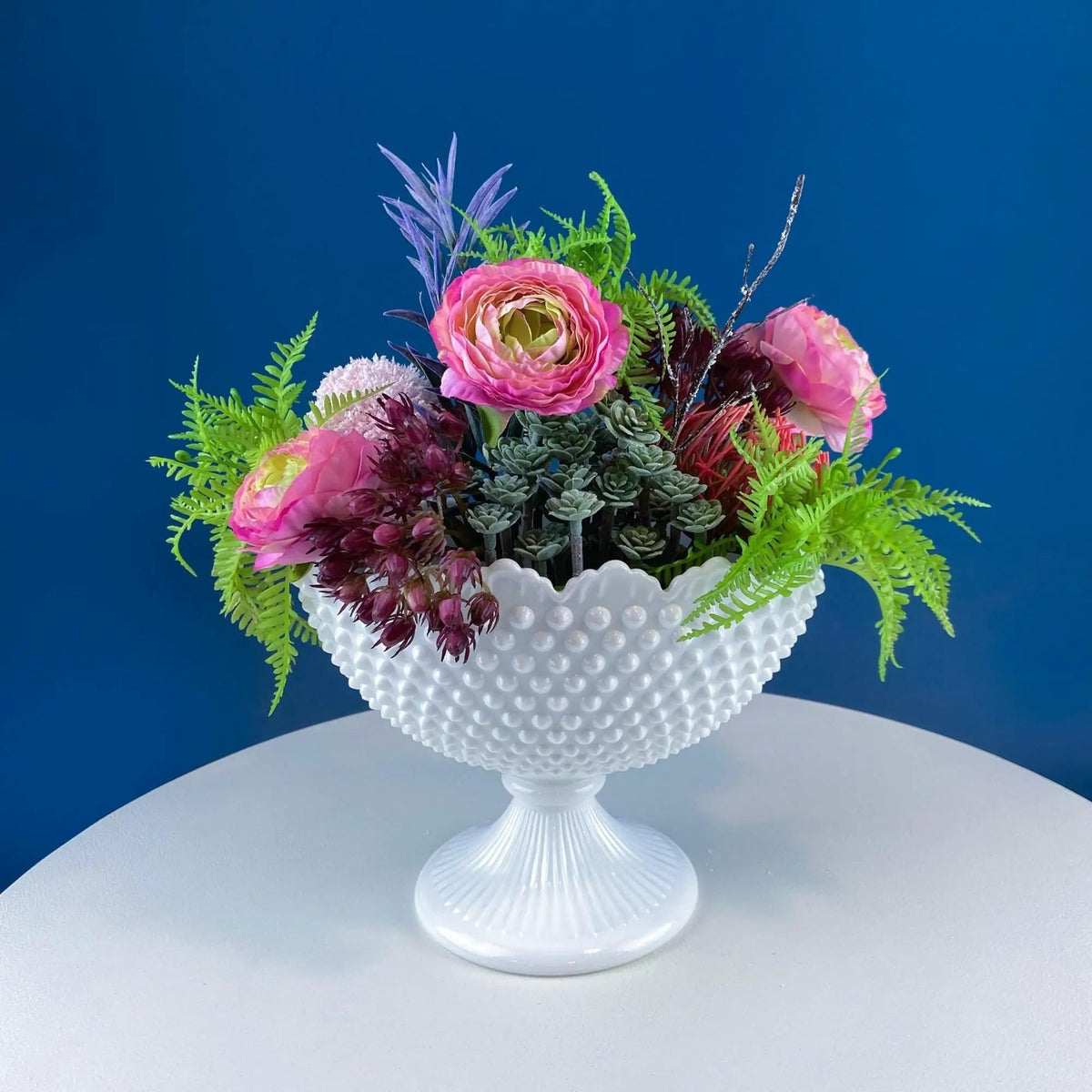 Green Majolica Ceramic Centerpiece Bowl with Gold Relief | Abigails Italy | Art Nouveau Flower Fern Jardiniere | Collectors & Hosts