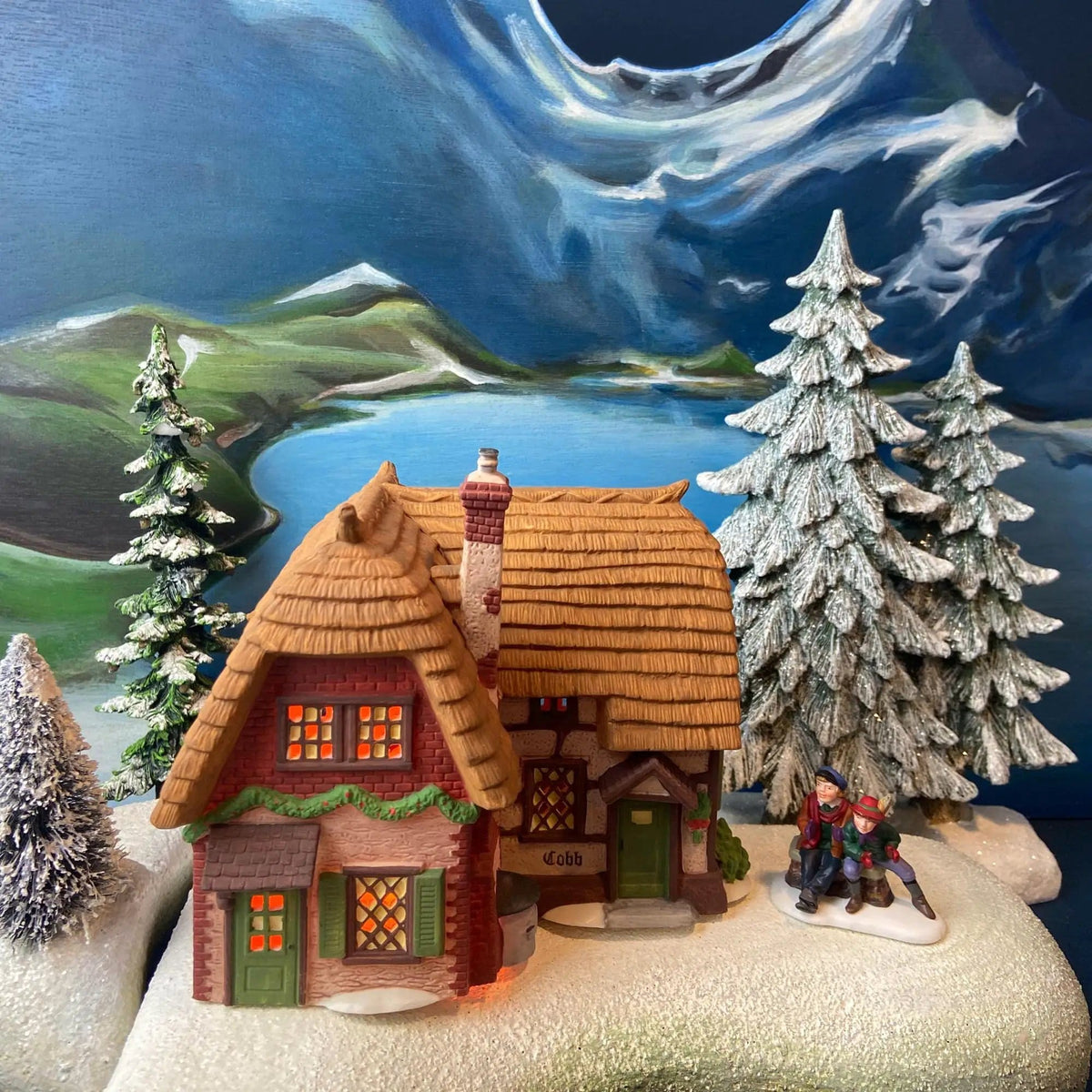Illuminated Christmas Village T | Puddlewick Spectacle Shop by Dept | 56 | Collectors & Hosts