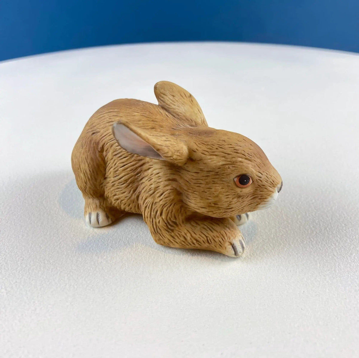 Lefton Brown Porcelain Bunny | Small Cute Hand Painted Rabbit Statuette | Easter Celebration | Gift for Him Her Kid Bunny Collector