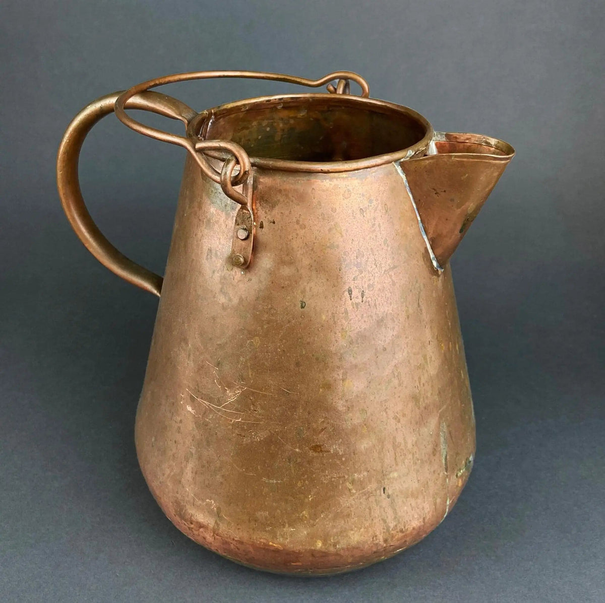 Antique Hand Carved Wood Pail: Rustic Farmhouse Dry Flower Display | Collectible Vintage | Pre-Owned Piece | Collectors & Hosts