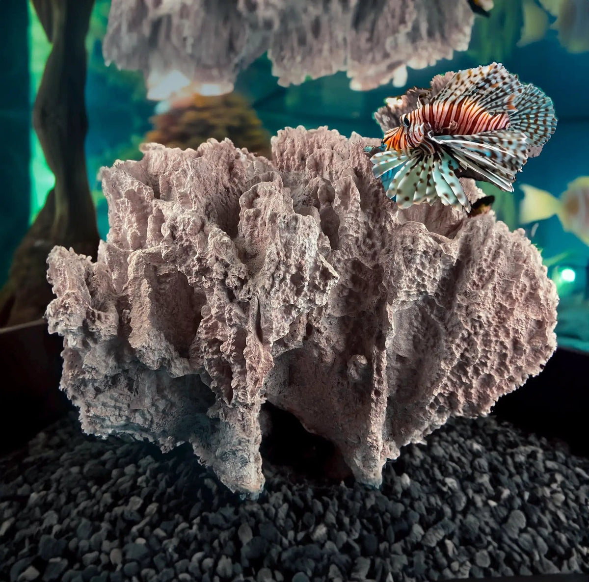 Imitation Coral Sculpture for Coastal Themed Home Rock Garden Aquarium | Vacation Property Tropical Display | Collectible Vintage | Gift for Dad, Fisherman