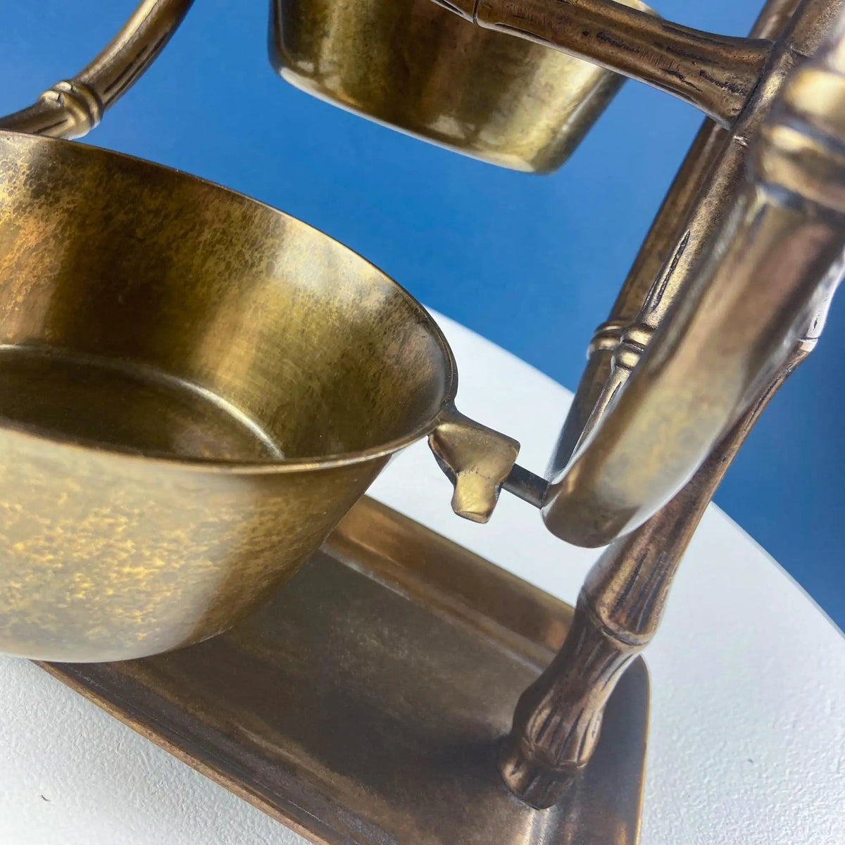 Antique Heavy Brass Ferris Wheel for Candy Nuts Condiments | Perfect for Kid or Adult Parties | Garden Bar Game Room Gatherings | Gift for Dad