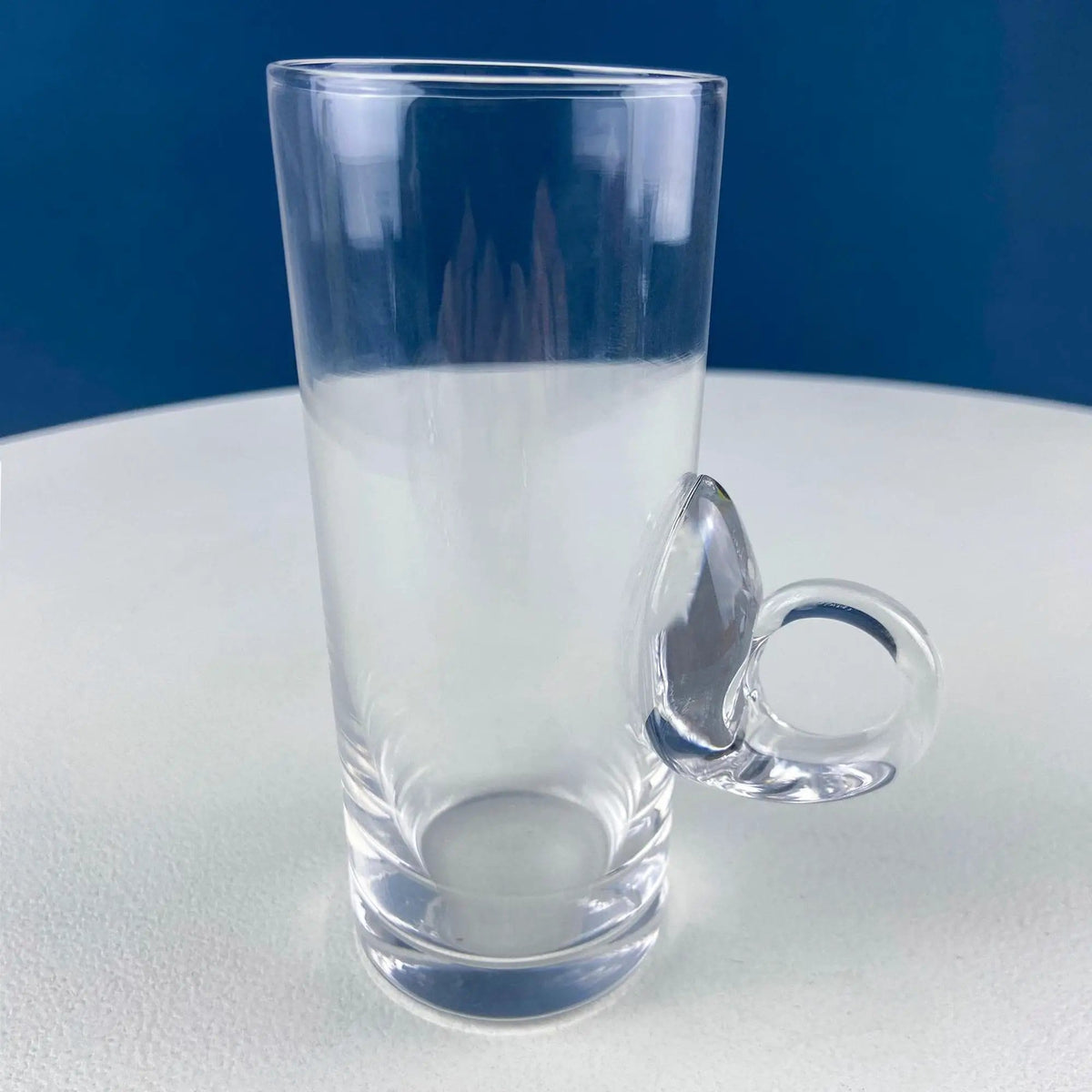 Coffee Tea Hand Blown Cups for Juice Punch Espresso Matcha or Irish Coffee | Set of 6 | Loop Handles | Collectors & Hosts