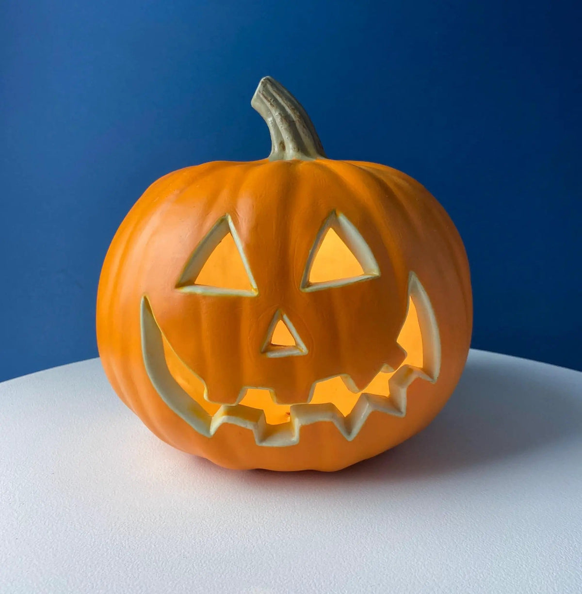 Halloween Lantern Grinning Pumpkin with Light | Fall Porch Window Decor | Home or Retail Celebration | Gift for Him or Her