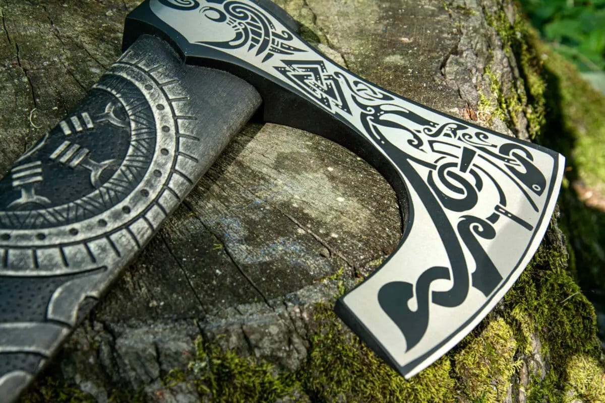 Hand-Forged Viking axe | Steel | Hatchet | Home