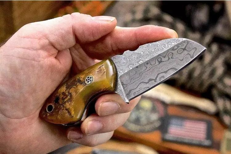 Custom handmade Damascus steel skinning knife (Style 5) | Damascus Steel | Hunting & Survival Knife | Home