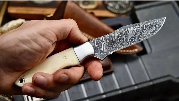 Custom handmade Damascus steel hunting knife (Style 5) | Damascus Steel | Hunting & Survival Knife | Home
