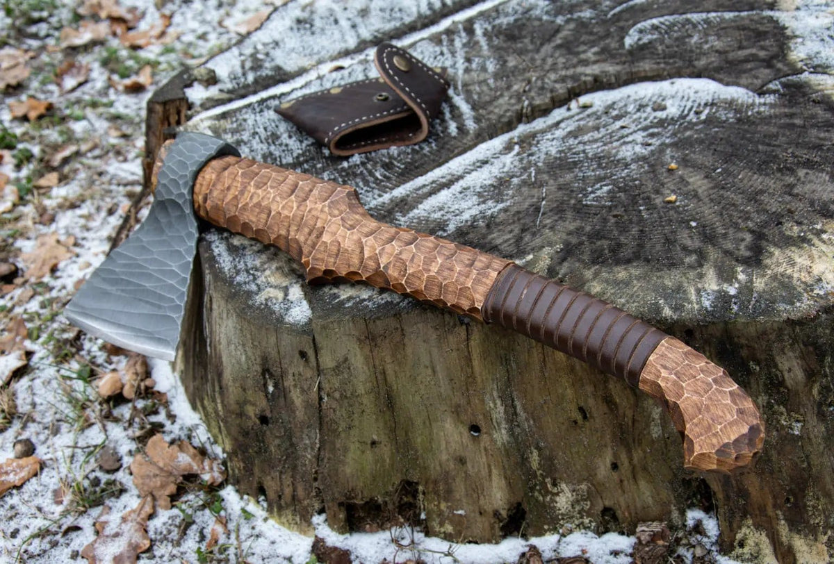 HAND-FORGED AXE | High Carbon Steel | Hatchet | Home