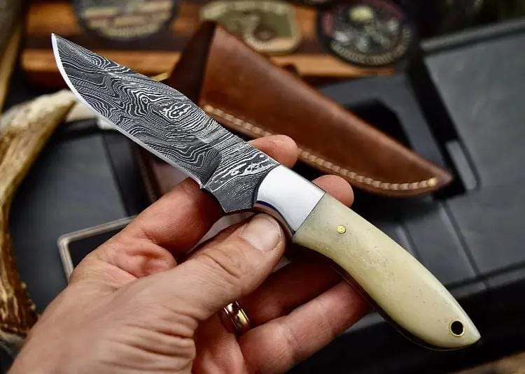 Custom handmade Damascus steel hunting knife (Style 5) | Damascus Steel | Hunting & Survival Knife | Home