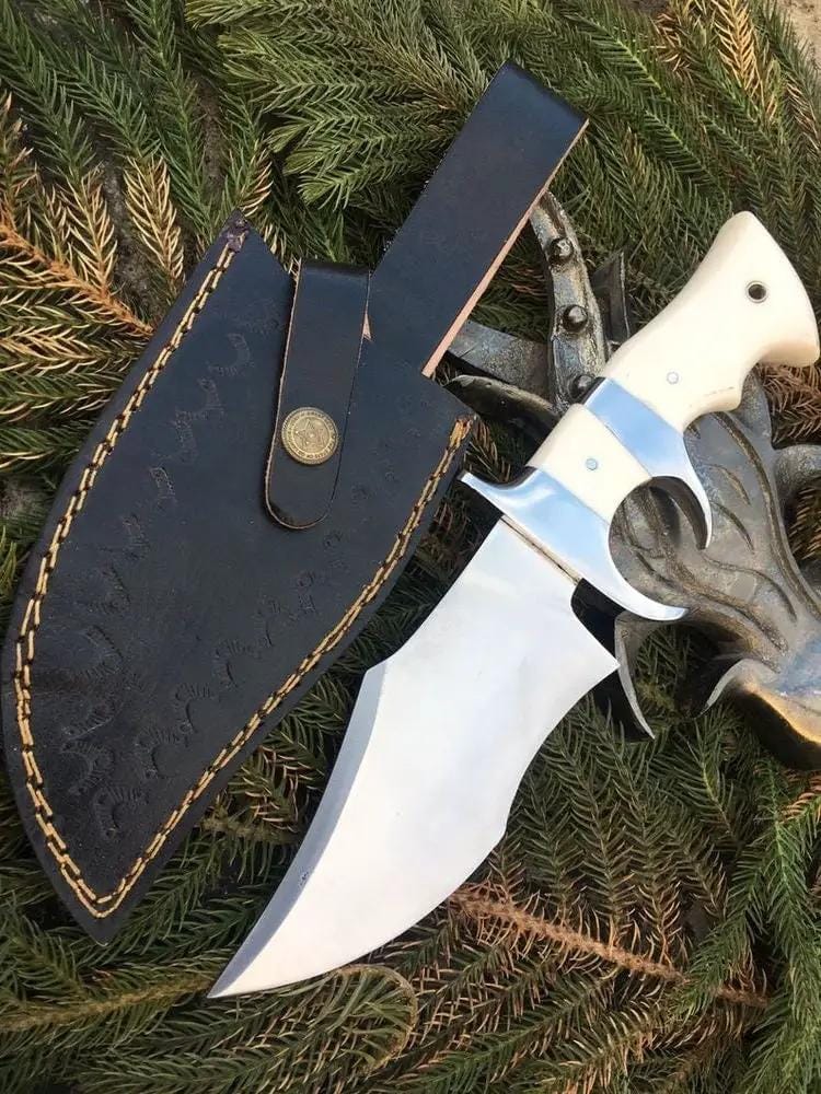 Custom handmade d2 steel hunting knife (Style 4) | Steel | Hunting & Survival Knife | Home