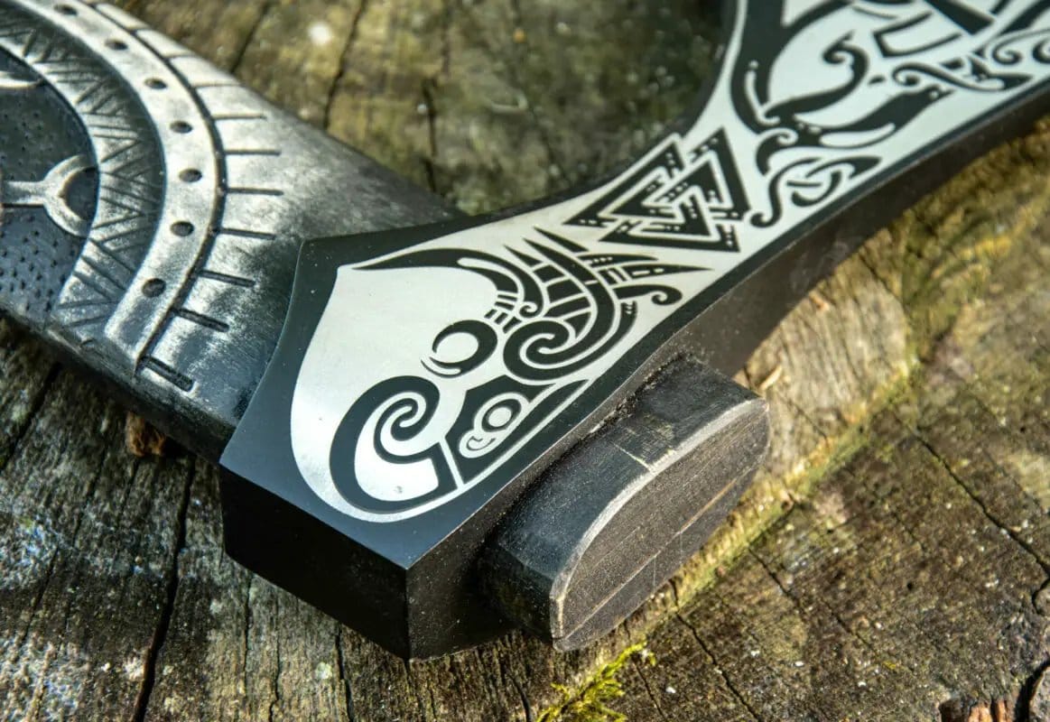Hand-Forged Viking axe | Steel | Hatchet | Home