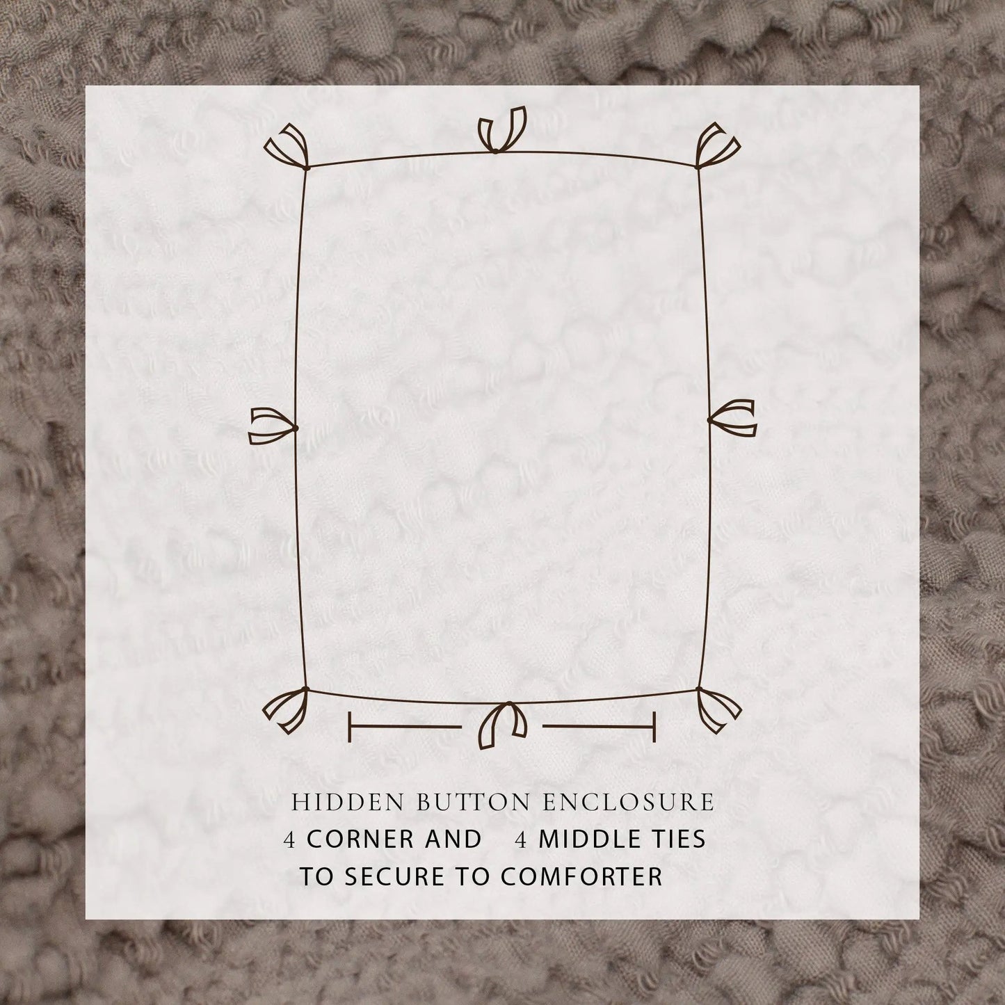 100% Cotton Honeycomb Waffle Duvet Set - Mattea Collection from PriceLows™