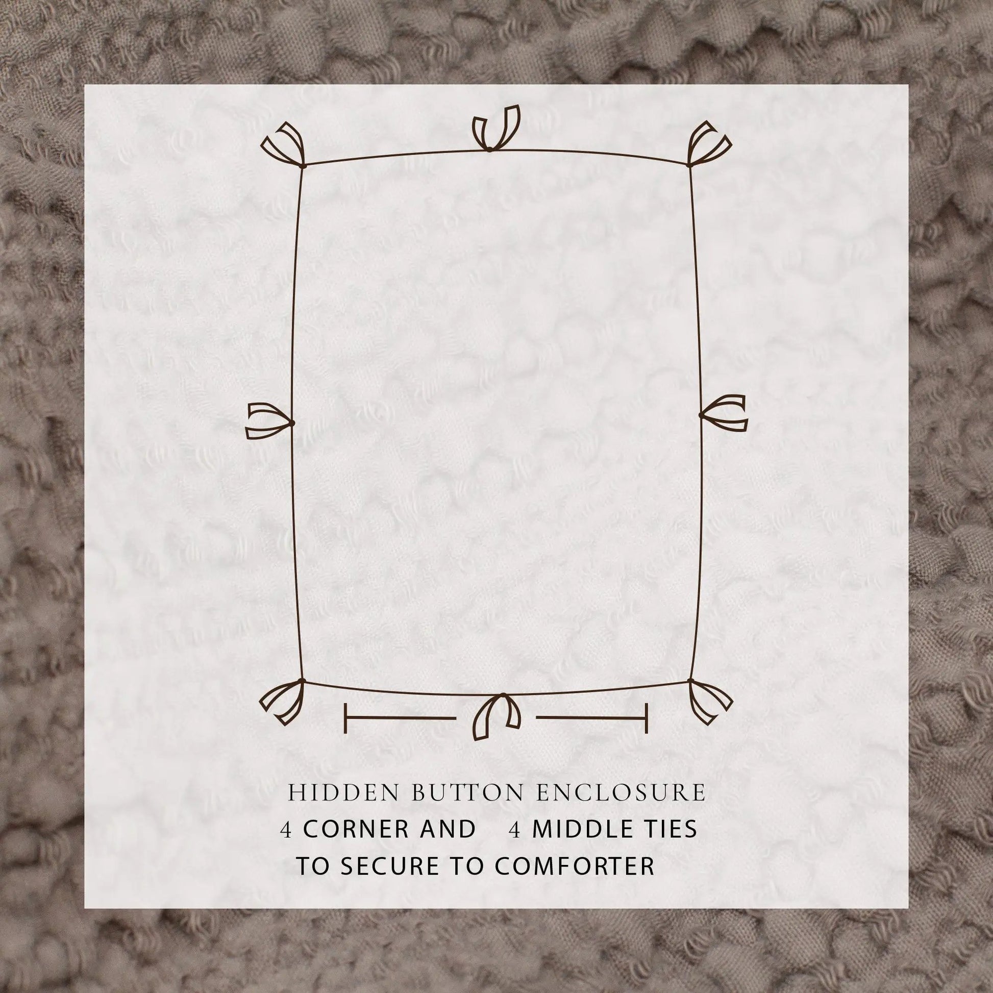 100% Cotton Honeycomb Waffle Duvet Set - Mattea Collection from PriceLows™