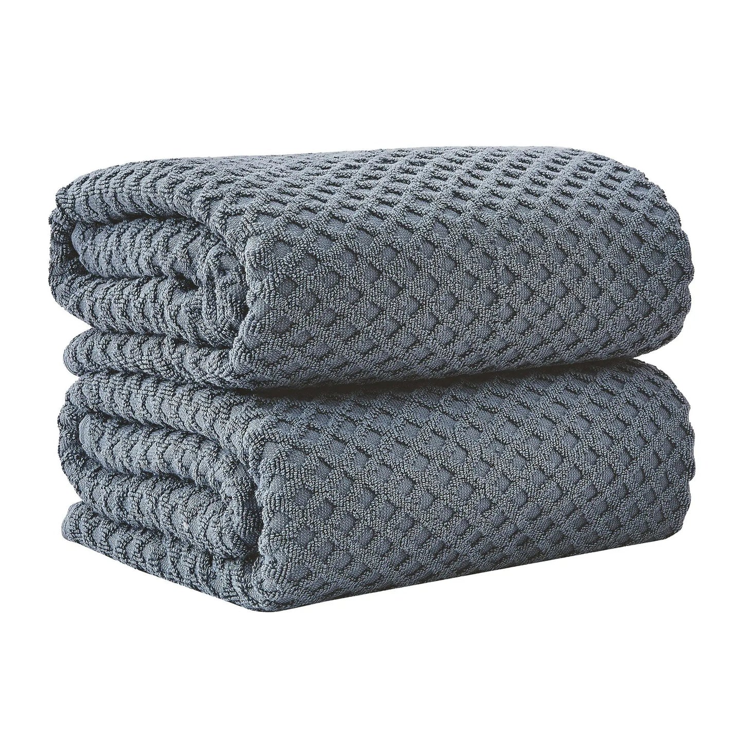 Cotton Diamond Waffle Weave Bath Towel Set - Grayson Collection from PriceLows™