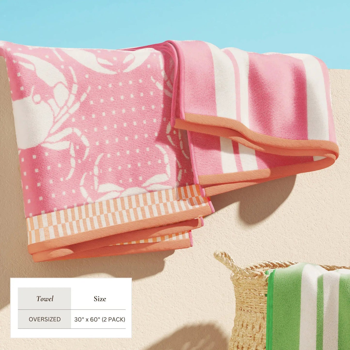 Cotton Velour Beach Towel - Maui Collection from PriceLows™
