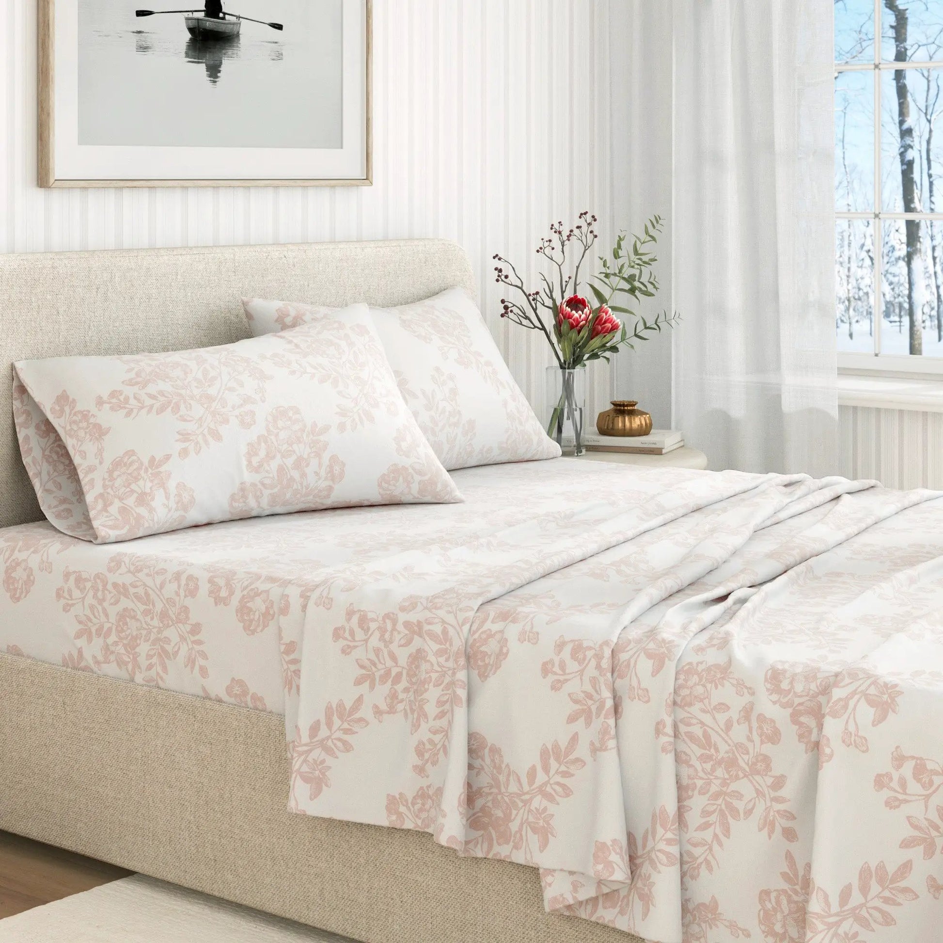 Turkish Cotton Flannel Sheet - Belle Collection from PriceLows™