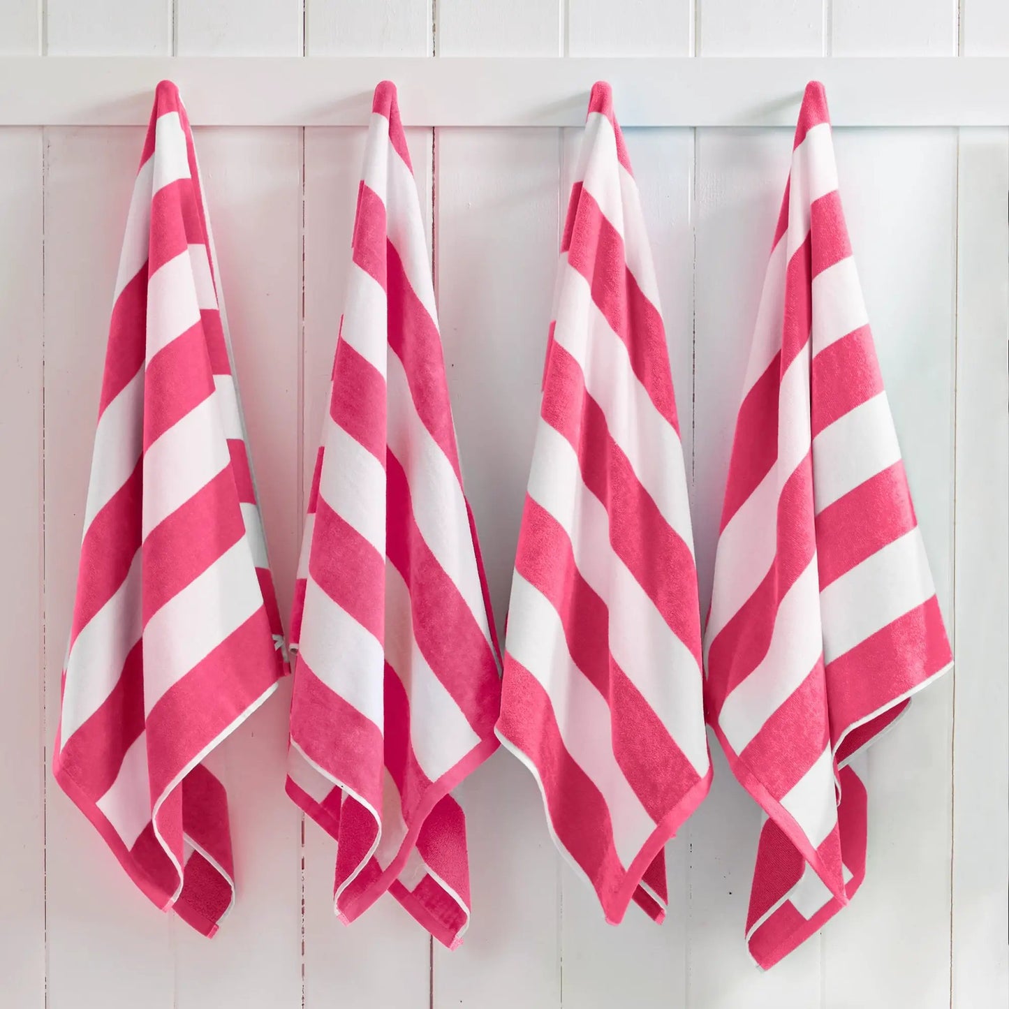 Cotton Velour Cabana Stripe Beach Towel - Novia Collection from PriceLows™