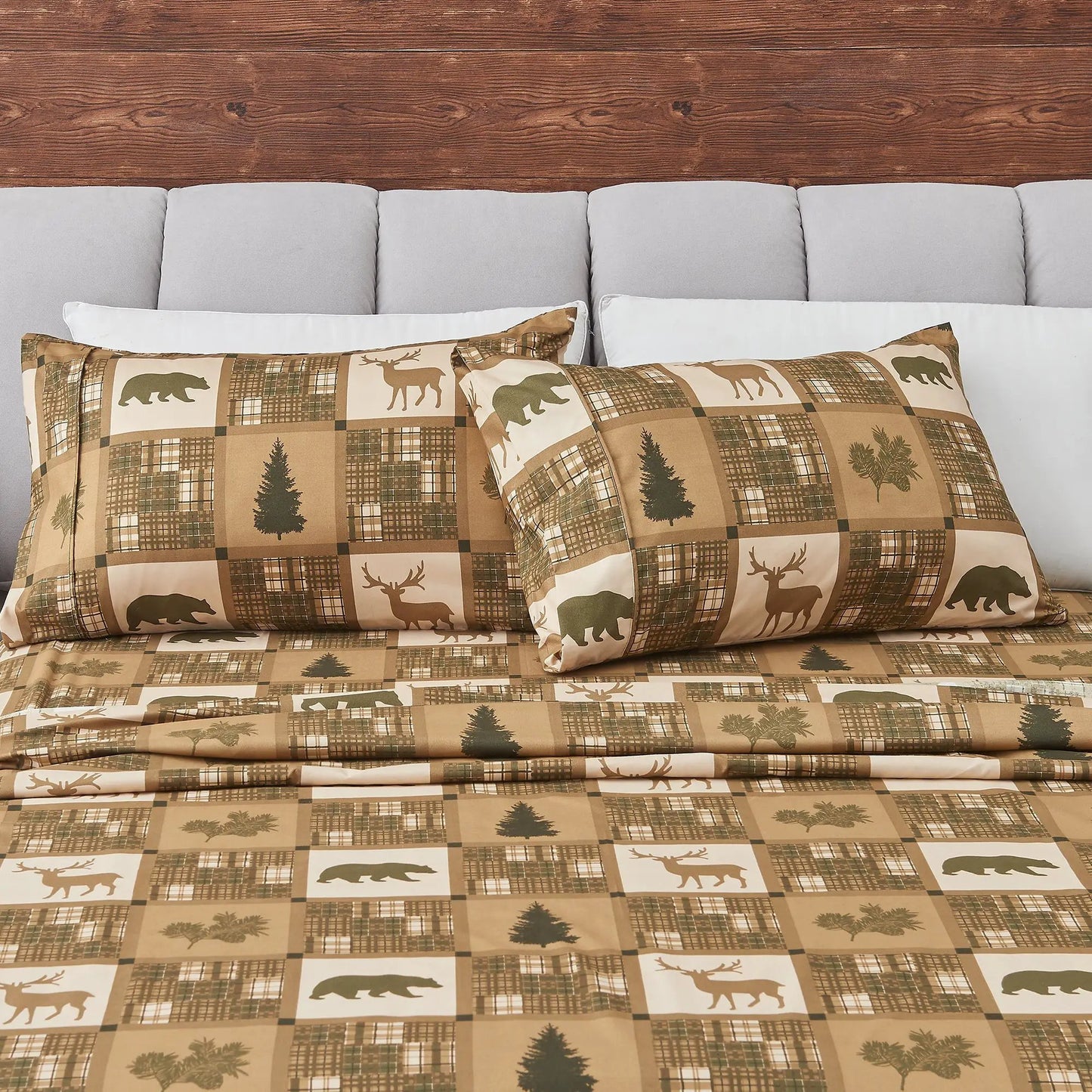 Lodge Printed Sheet Set - Mountain Ridge Collection from PriceLows™