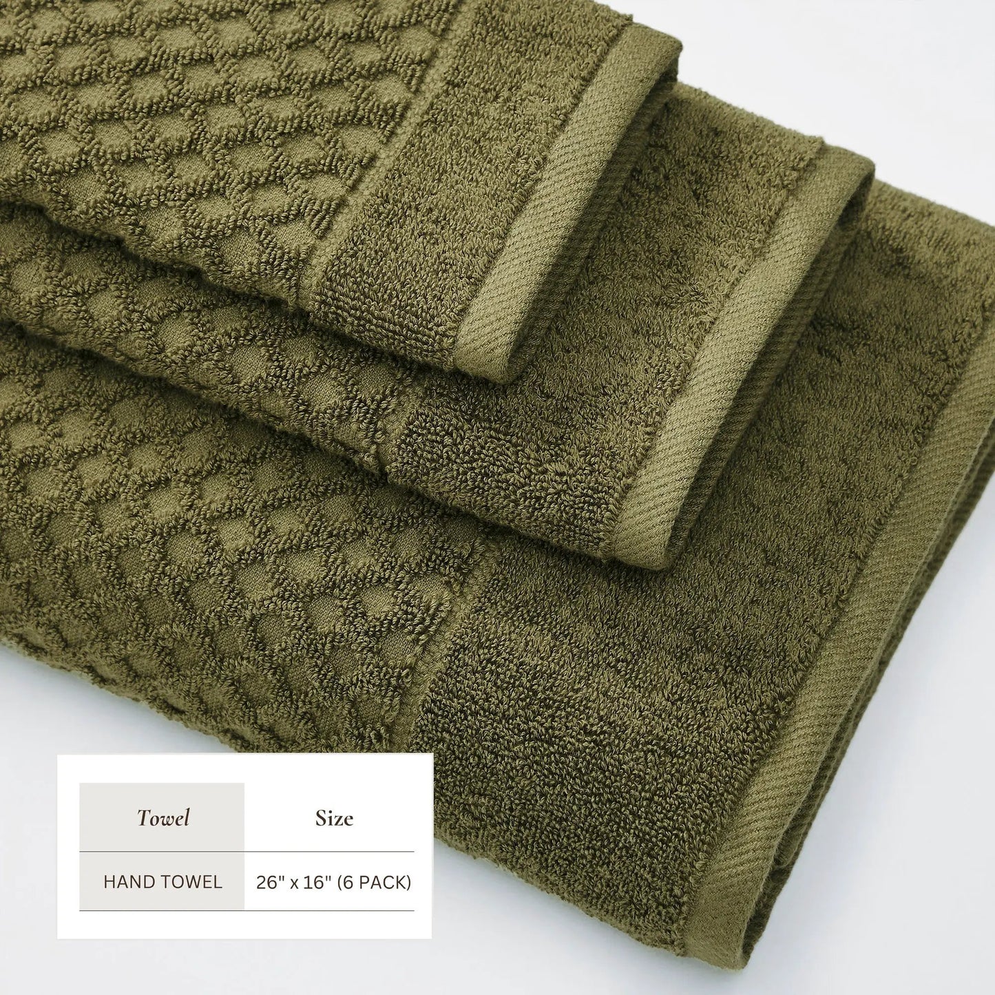 Cotton Diamond Waffle Weave Bath Towel Set - Grayson Collection from PriceLows™