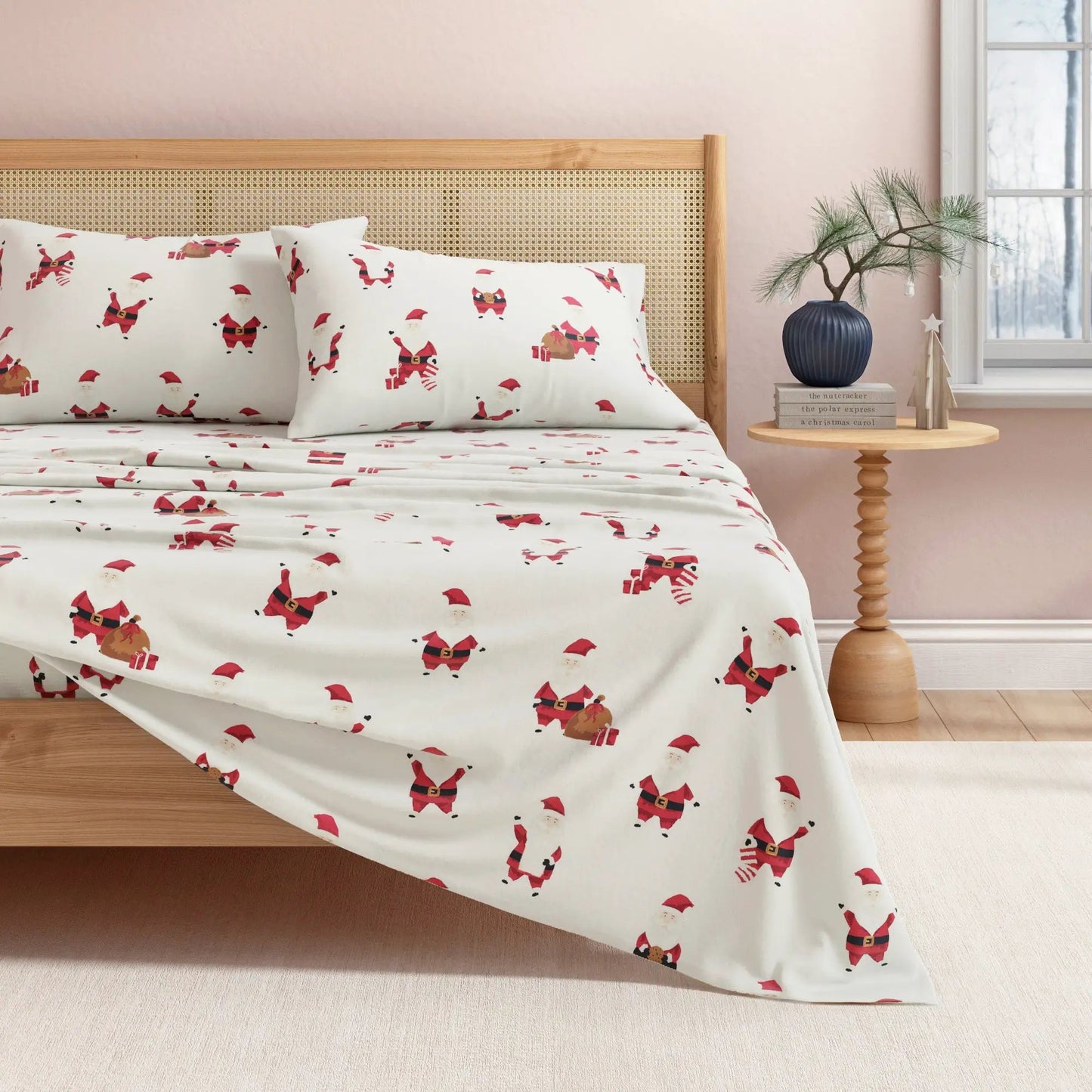 Turkish Cotton Christmas Flannel Sheet Set - Whittaker Collection from PriceLows™