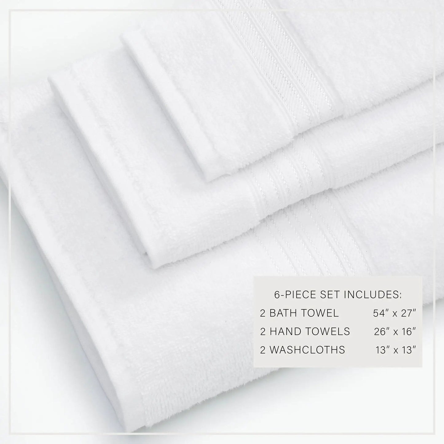 Cotton Terry Bath Towel Set - Cooper Collection from PriceLows™