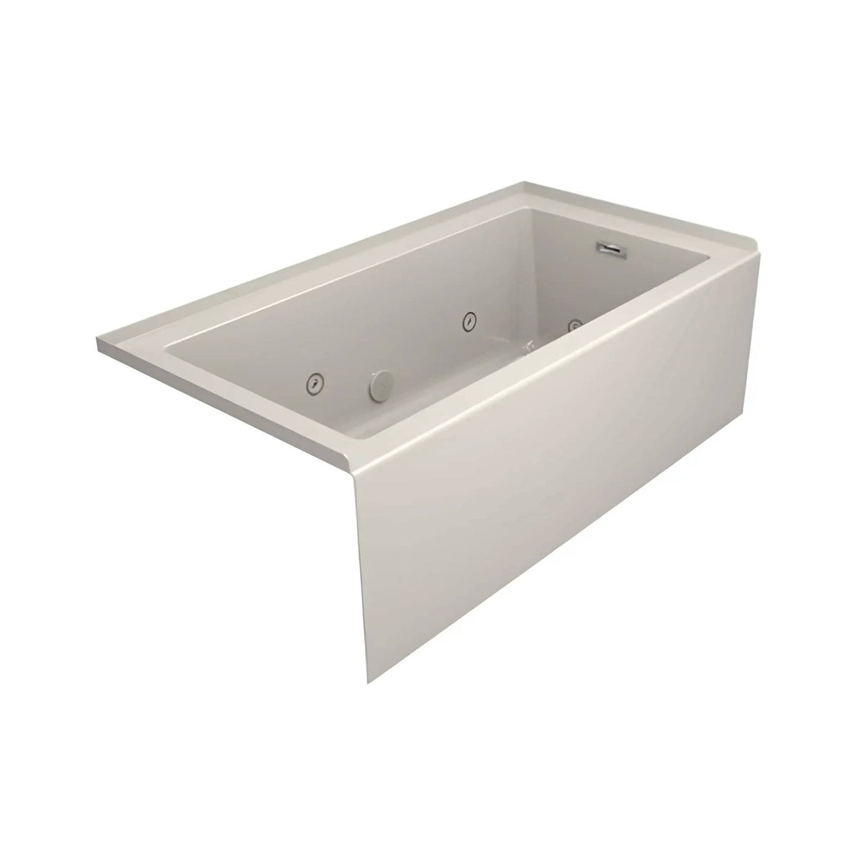 Jacuzzi Linea 60-Inch Luxury 3 Wall Alcove Whirlpool Bath With 8 Adjustable Jets | 60 Inch | Bathtub | Bathroom