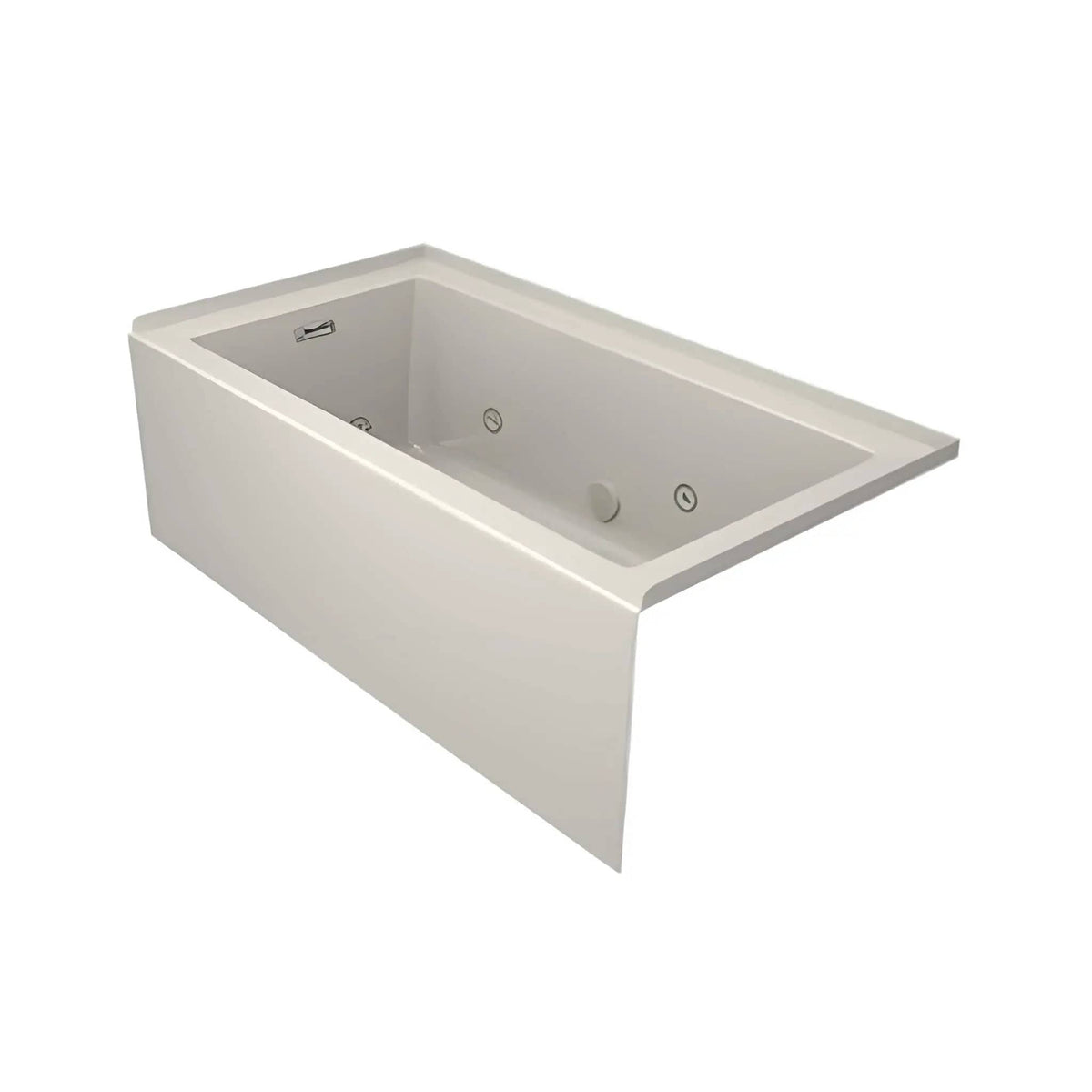 Jacuzzi Linea 60-Inch Luxury 3 Wall Alcove Whirlpool Bath With 8 Adjustable Jets | 60 Inch | Bathtub | Bathroom