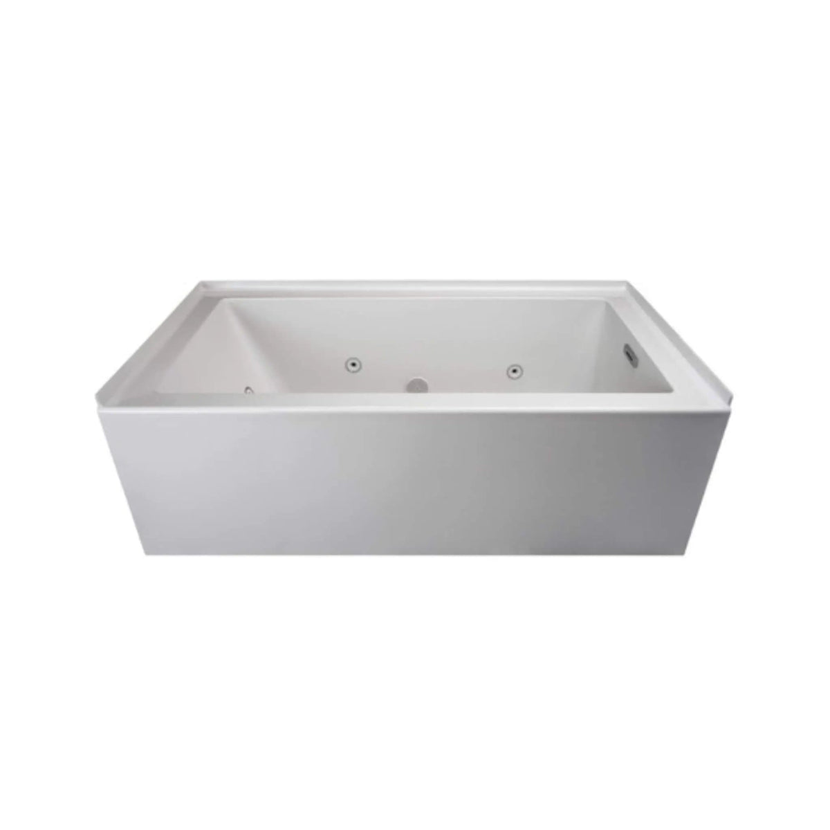 Jacuzzi Linea 60-Inch Luxury 3 Wall Alcove Whirlpool Bath With 8 Adjustable Jets | 60 Inch | Bathtub | Bathroom