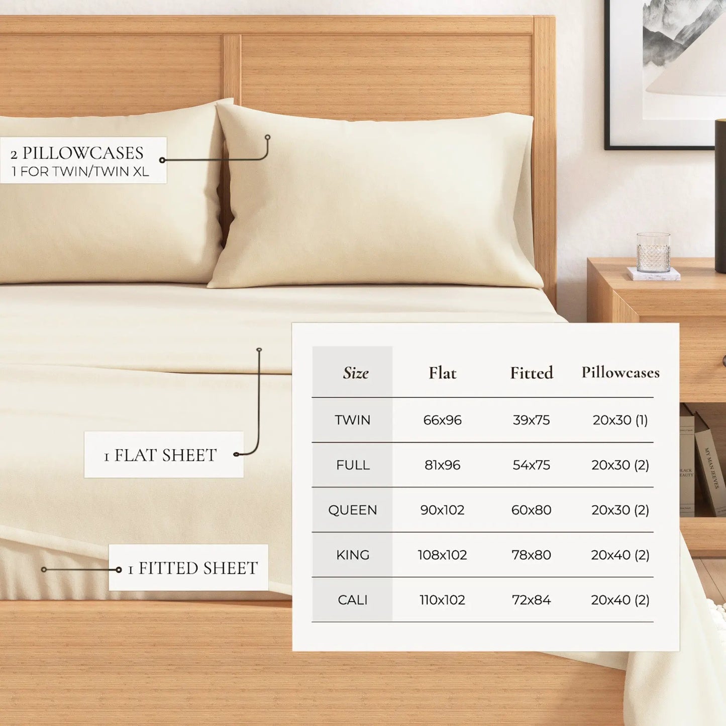 Cotton Solid Flannel Sheet - Nordic Collection from PriceLows™
