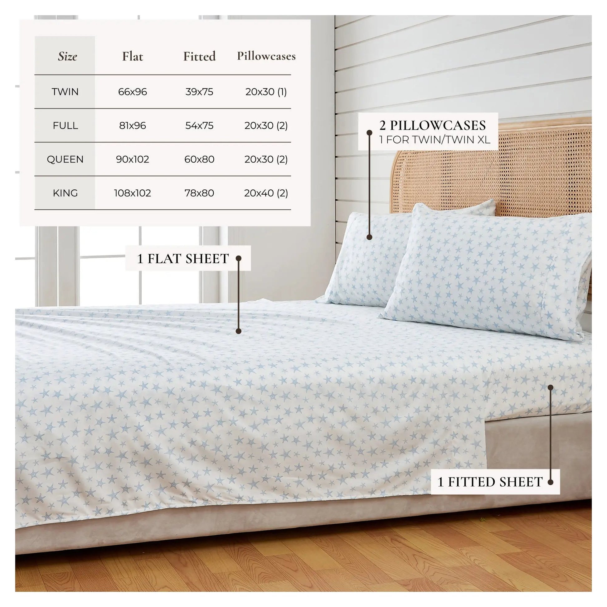 Coastal Printed Sheet Set - Newport Collection from PriceLows™