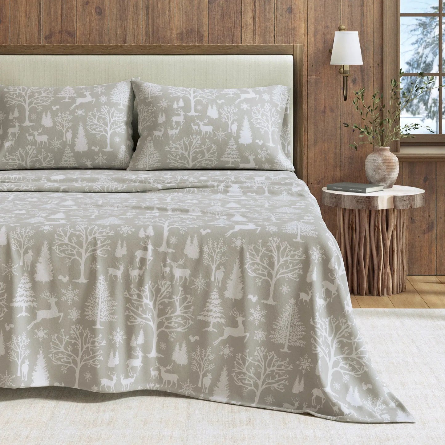 Turkish Cotton Flannel Sheet - Lakeview Collection from PriceLows™