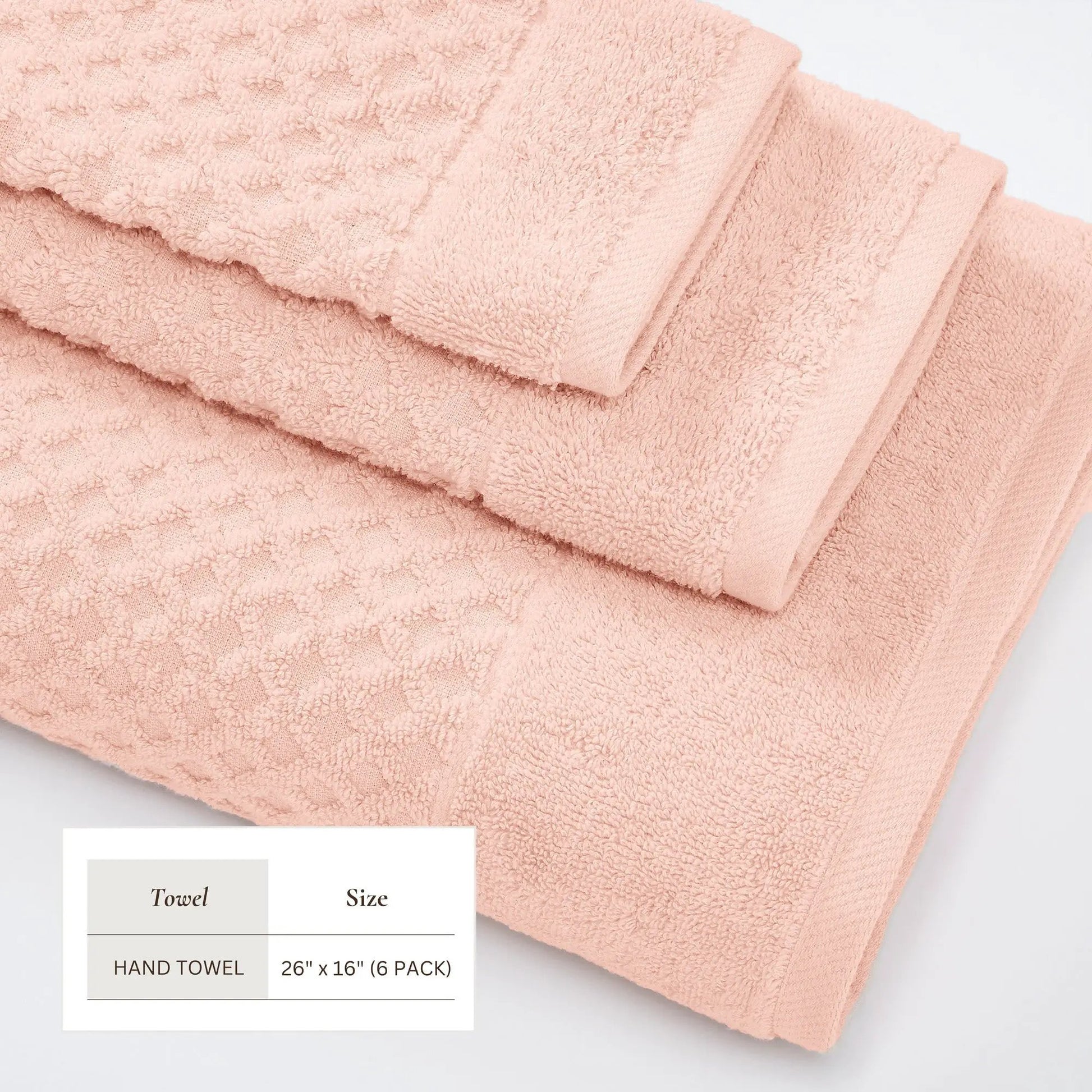 Cotton Diamond Waffle Weave Bath Towel Set - Grayson Collection from PriceLows™