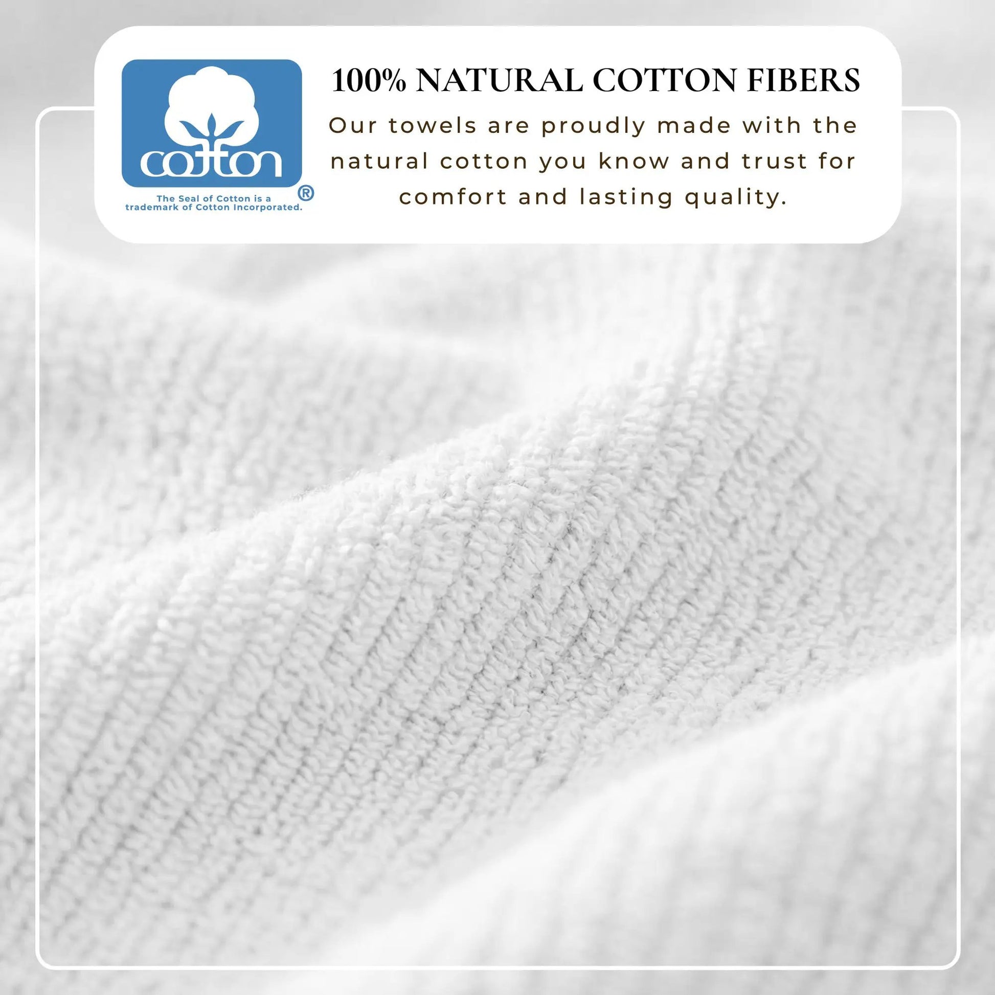 Turkish Cotton Ribbed 6-Piece Bath Towel Set - Georgiana Collection from PriceLows™