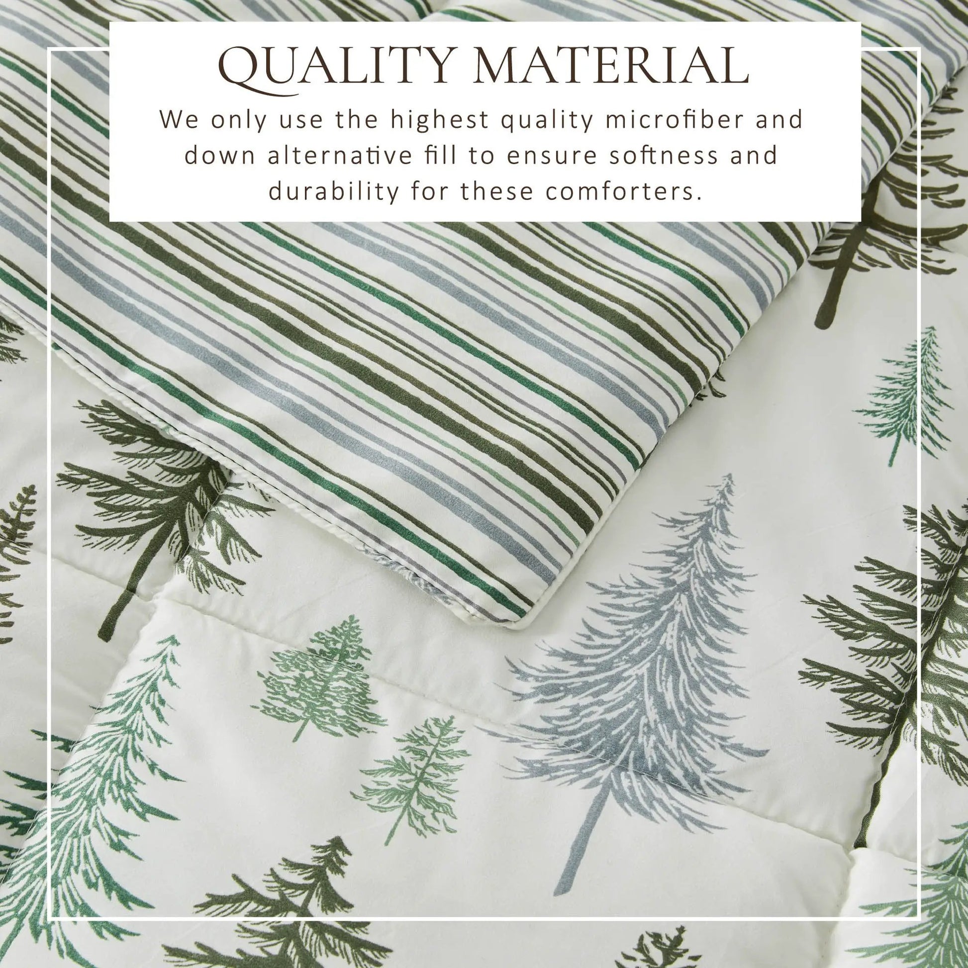 Reversible Christmas Comforter and Sham Set - Holiday / Lodge Odette Collection from PriceLows™