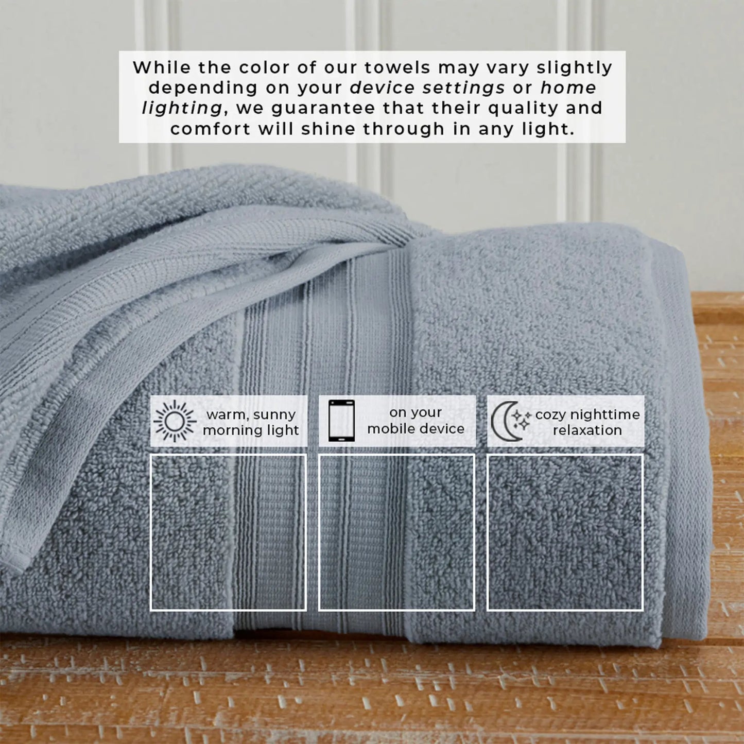 100% Cotton Premium Bath Towel Set - Chiara Collection from PriceLows™
