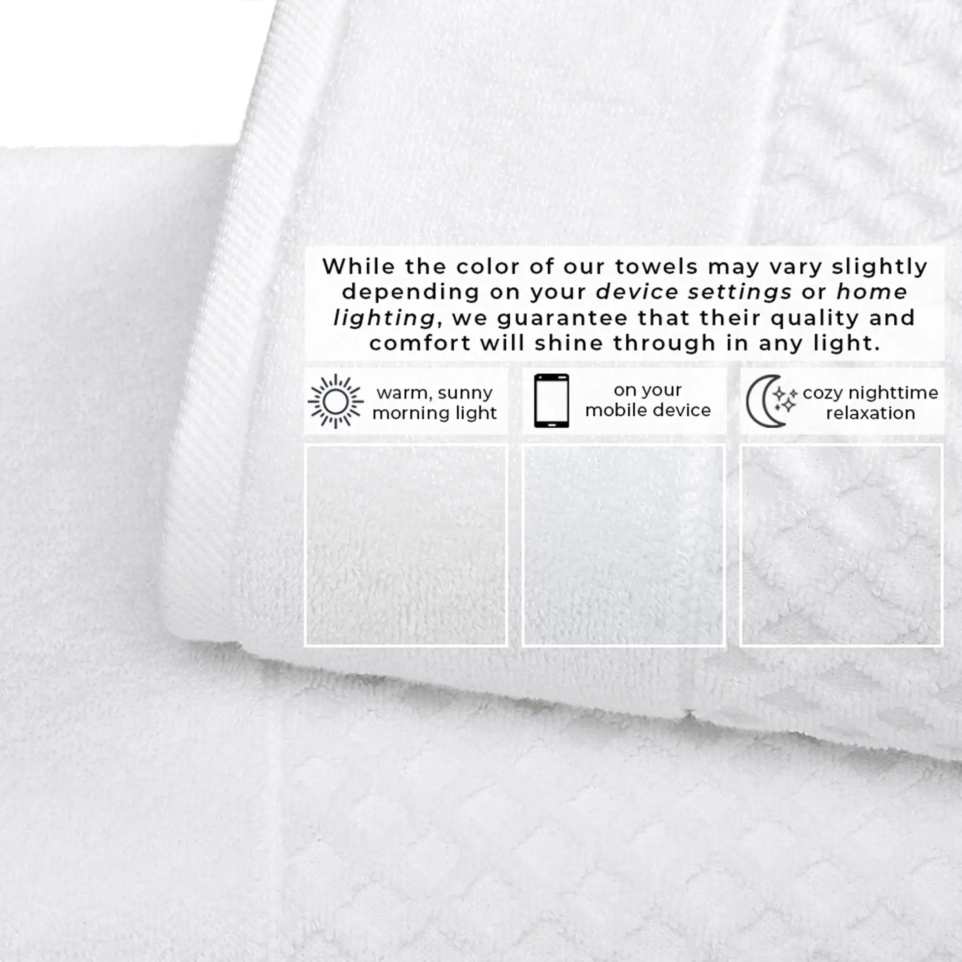 Cotton Diamond Waffle Weave Bath Towel Set - Grayson Collection from PriceLows™