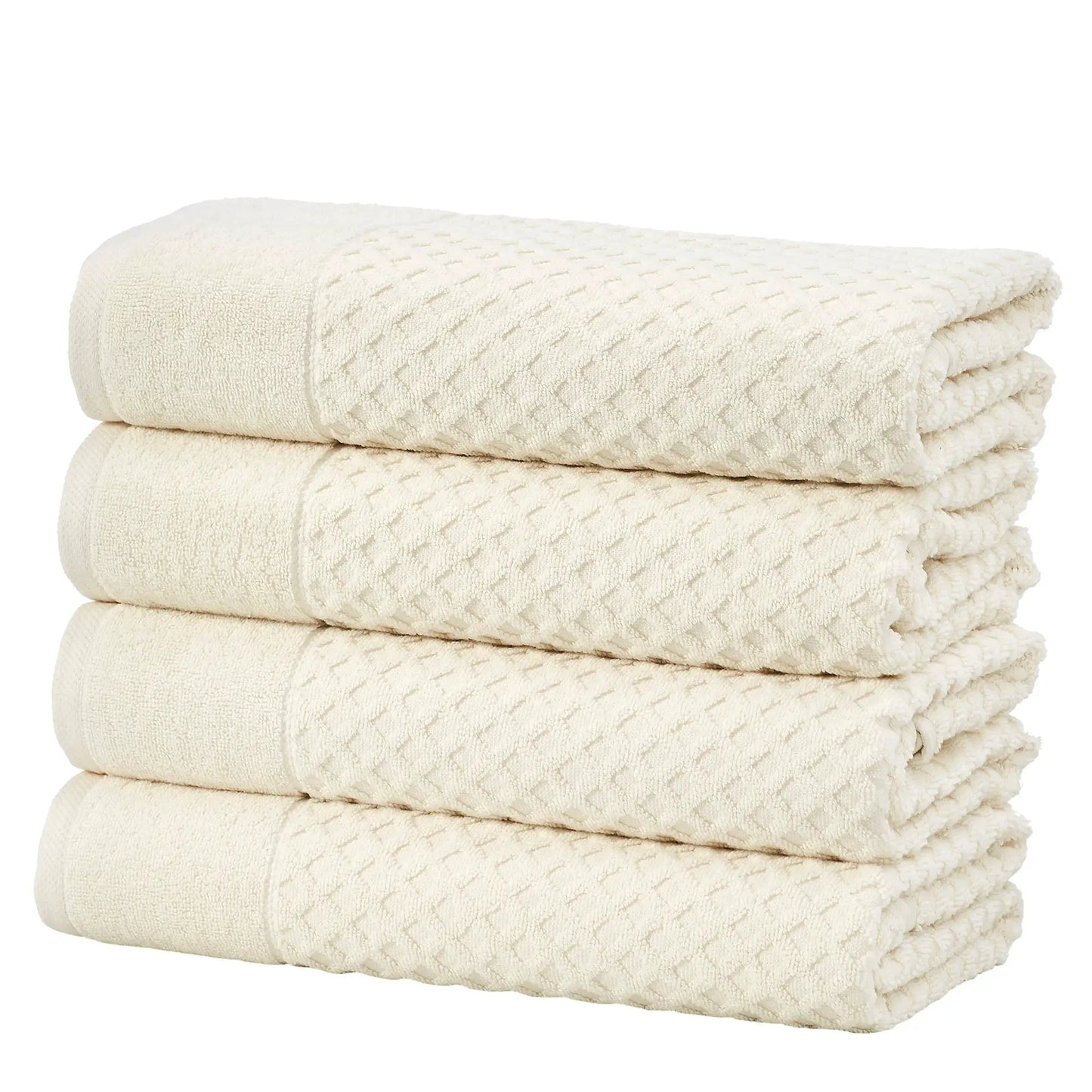 Cotton Diamond Waffle Weave Bath Towel Set - Grayson Collection from PriceLows™