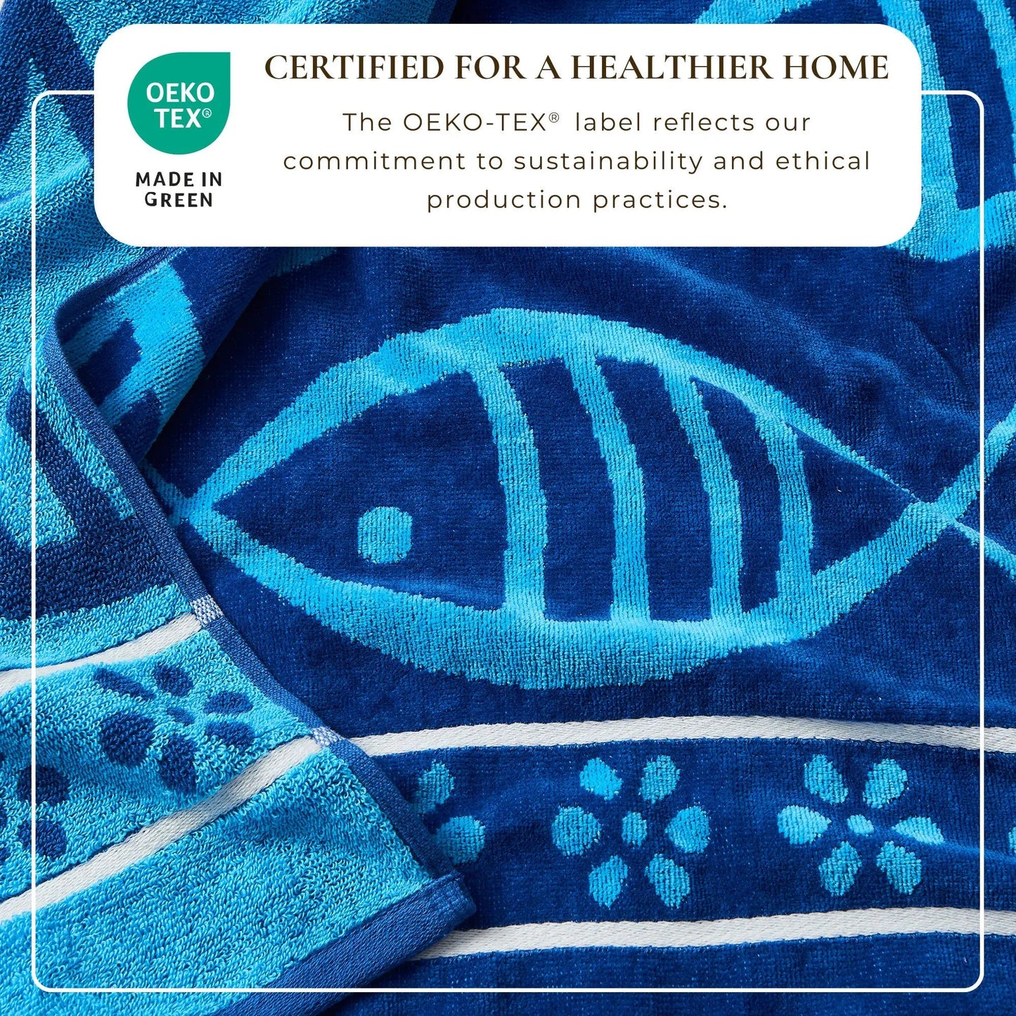 Cotton Velour Beach Towel - Maui Collection from PriceLows™