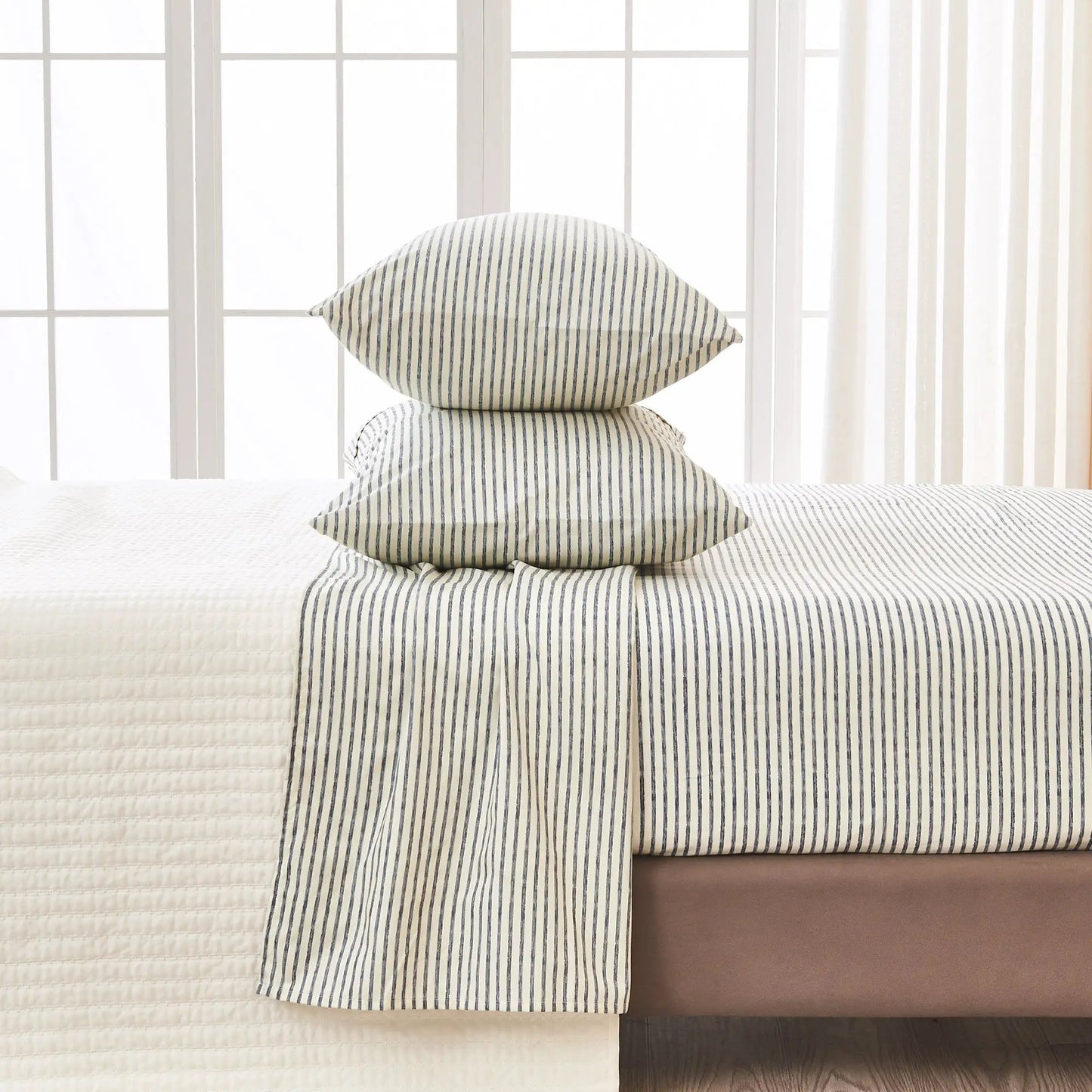 Striped Sheet Set - Evette Collection from PriceLows™
