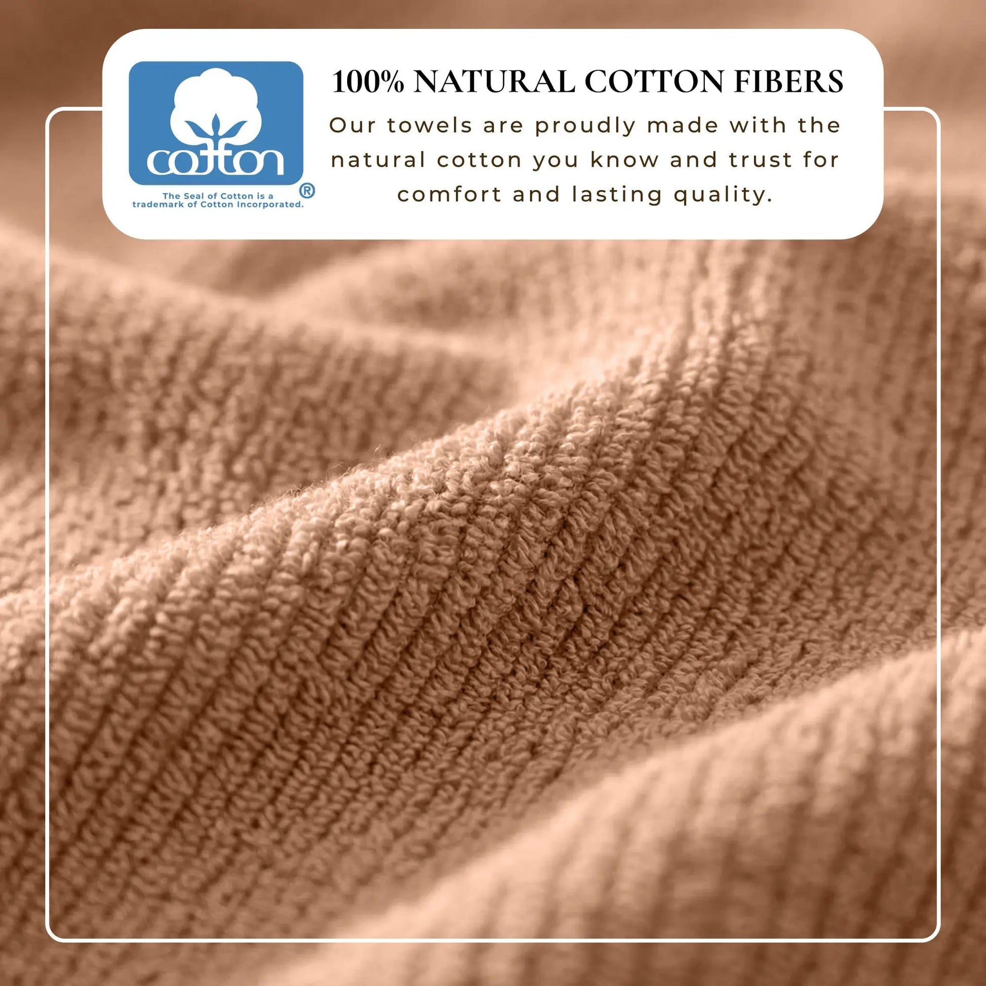 Turkish Cotton Ribbed 6-Piece Bath Towel Set - Georgiana Collection from PriceLows™