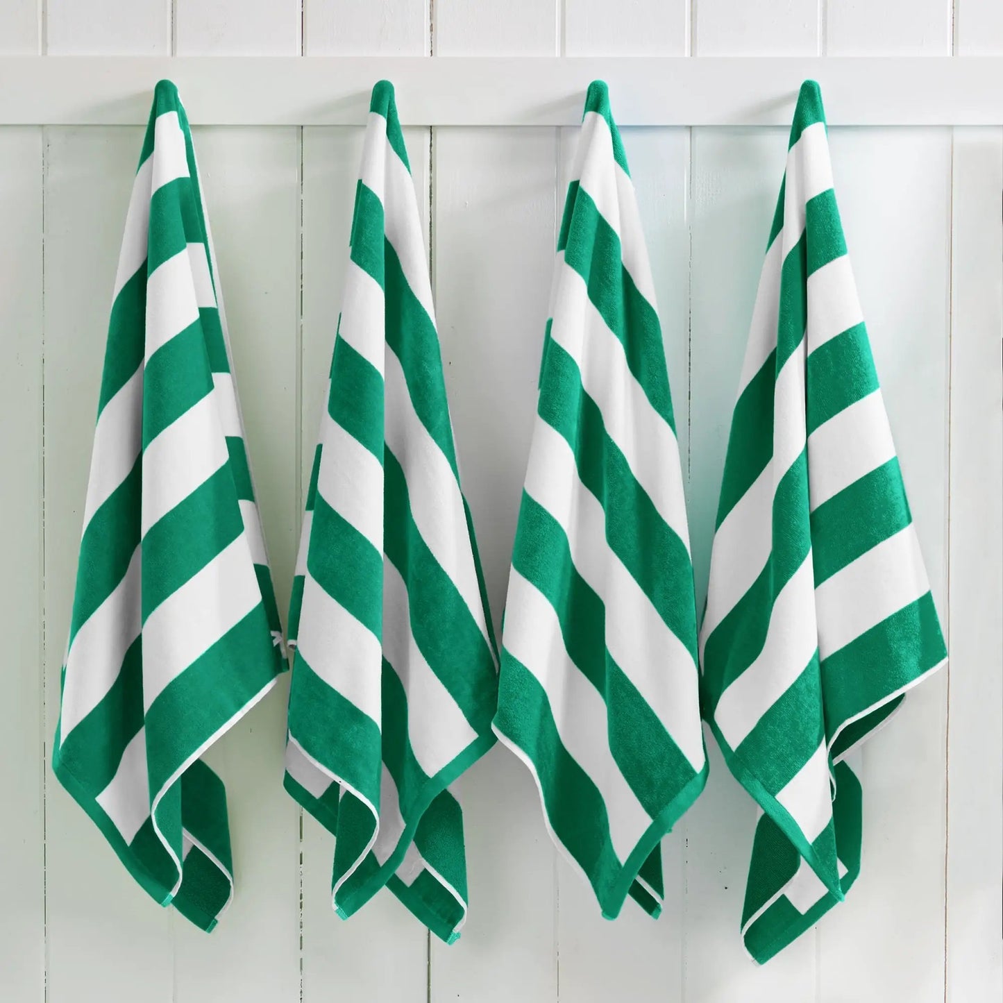 Cotton Velour Cabana Stripe Beach Towel - Novia Collection from PriceLows™