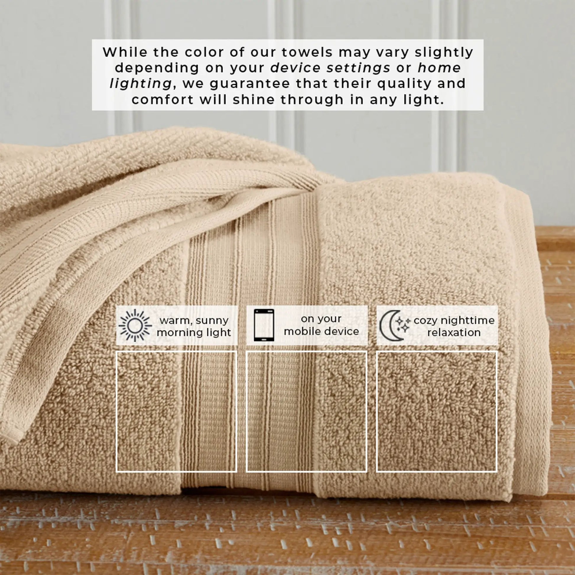 100% Cotton Premium Bath Towel Set - Chiara Collection from PriceLows™