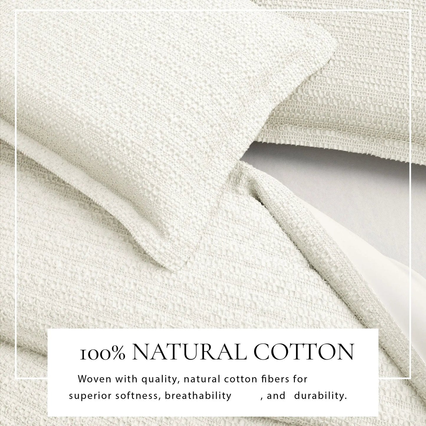100% Cotton Honeycomb Waffle Duvet Set - Mattea Collection from PriceLows™